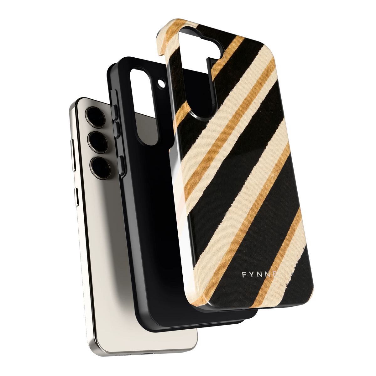Diagonale Clubstrepen hoesje voor Galaxy S23, los van de telefoon