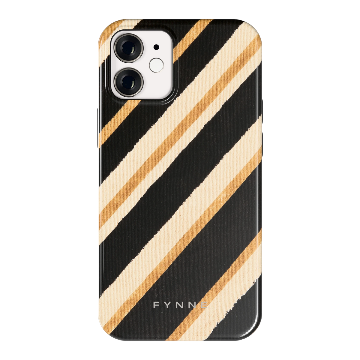 Diagonale Clubstrepen hoesje voor iPhone 12 mini, achterkant