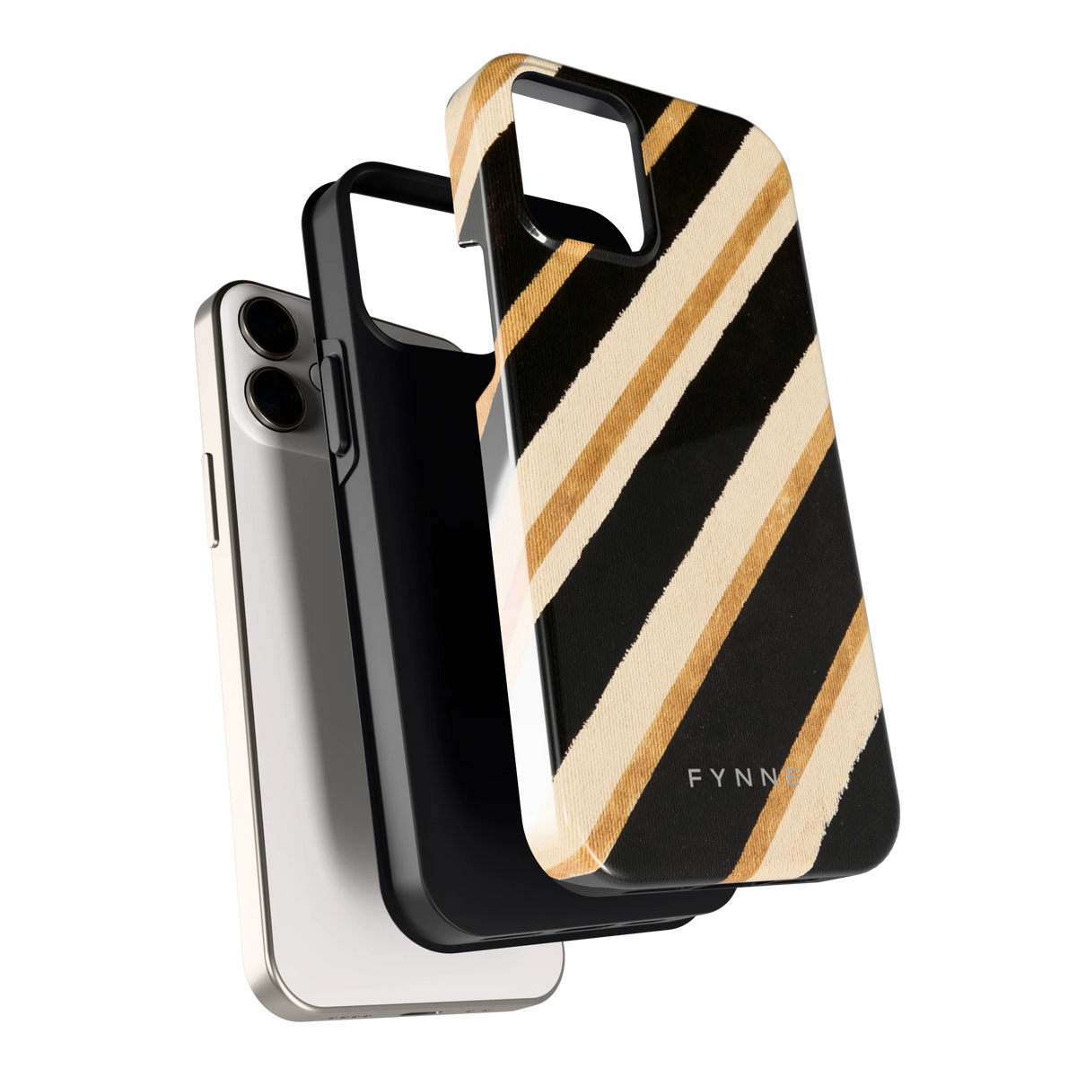 Diagonale Clubstrepen hoesje voor iPhone 12 mini, los van de telefoon