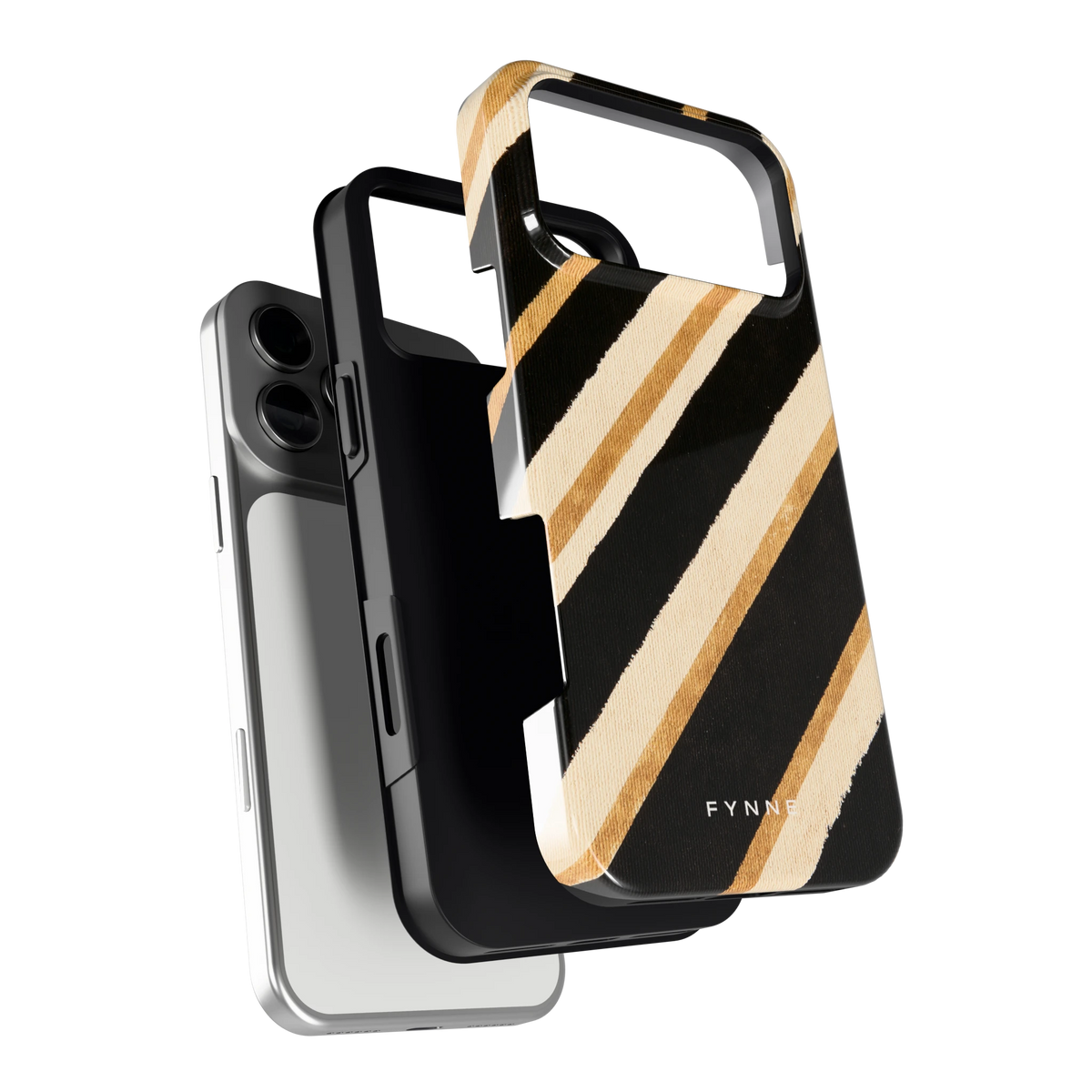 Diagonale Clubstrepen hoesje voor iPhone 17 Pro Max, los van de telefoon