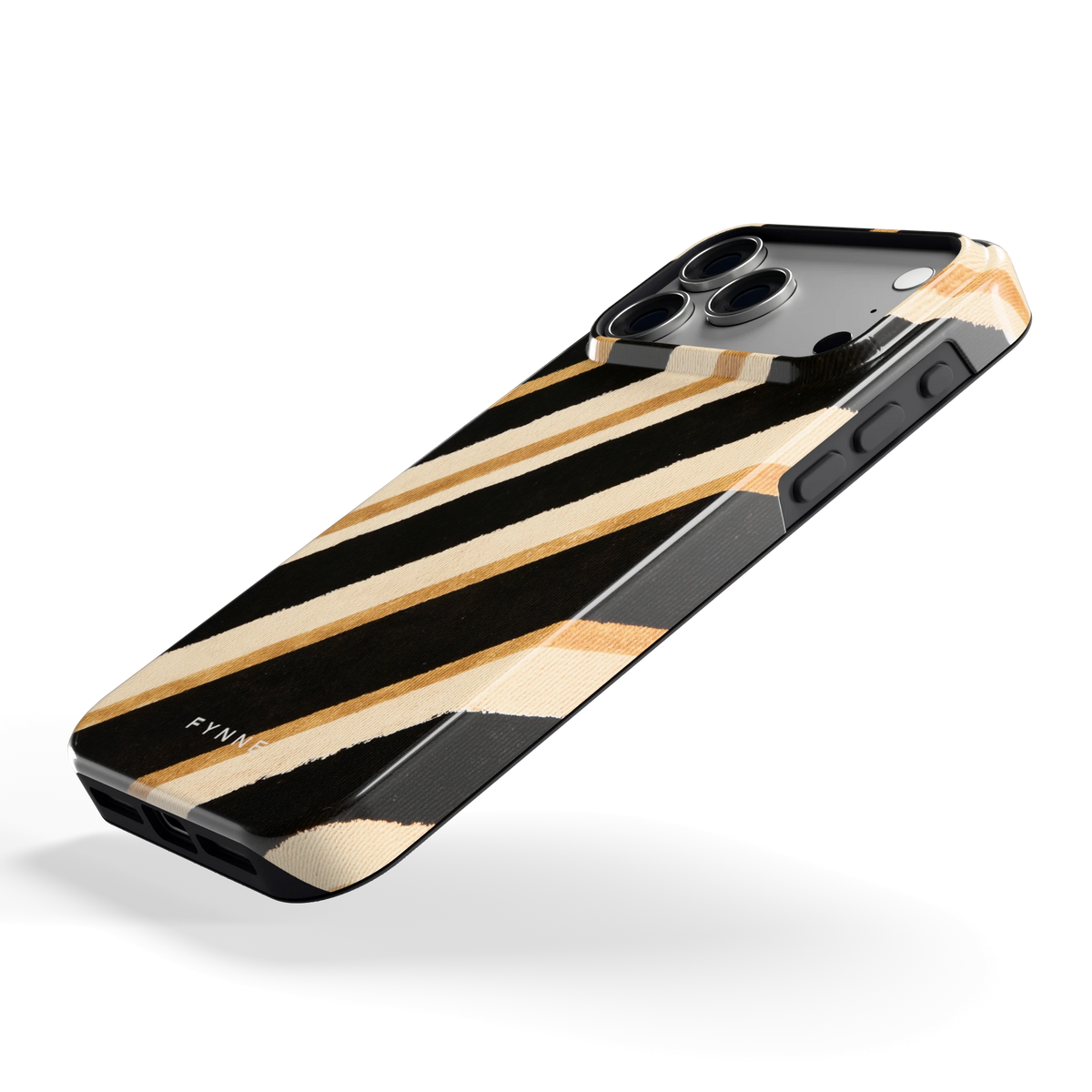 Diagonale Clubstrepen hoesje voor iPhone 18 Pro Max, schuin
