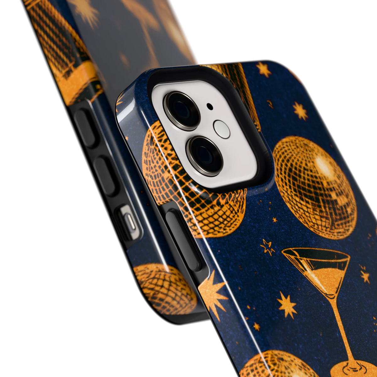 Disco Avond hoesje voor iPhone 12, close-up