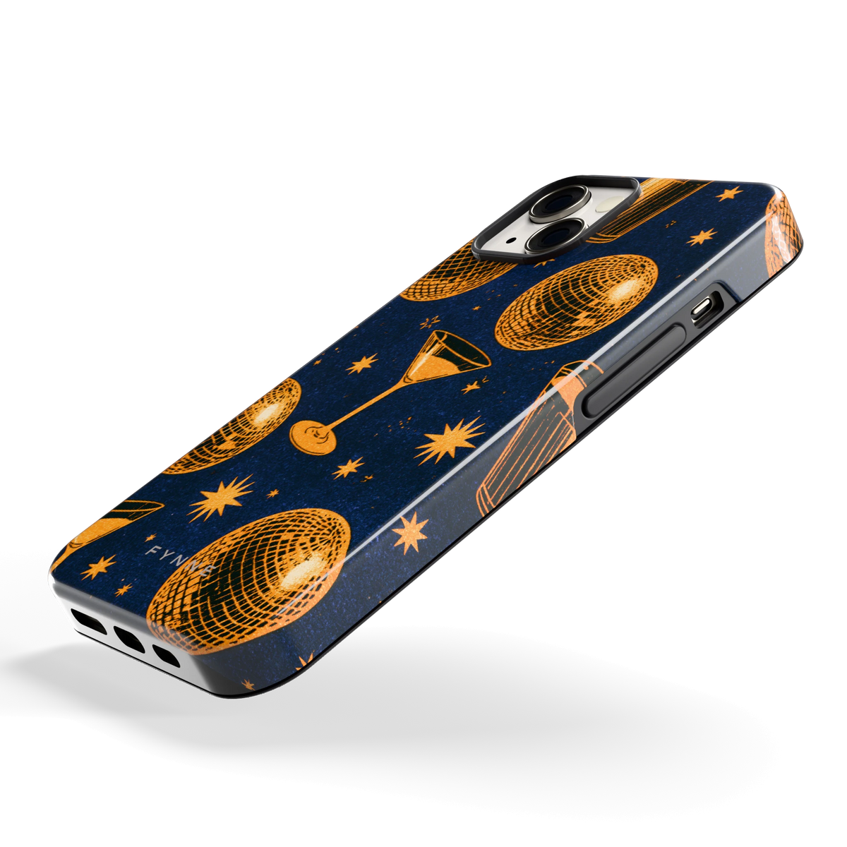 Disco Avond hoesje voor iPhone 13, schuin