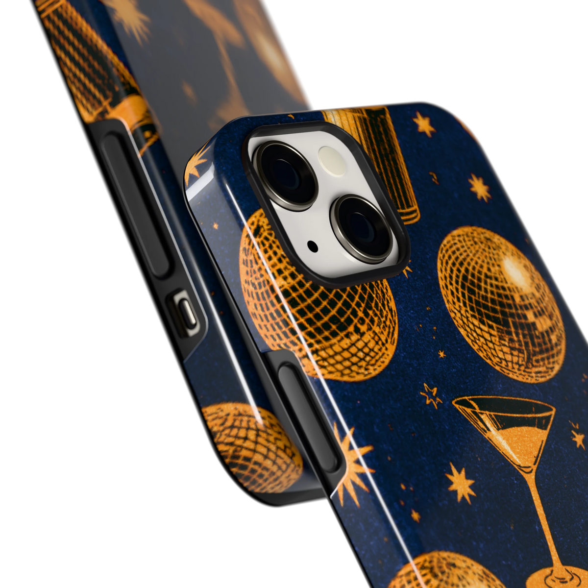 Disco Avond hoesje voor iPhone 13, close-up