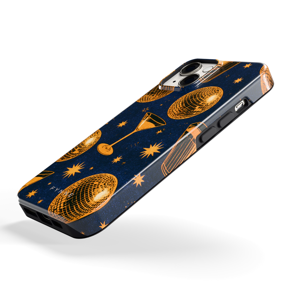 Disco Avond hoesje voor iPhone 14, schuin