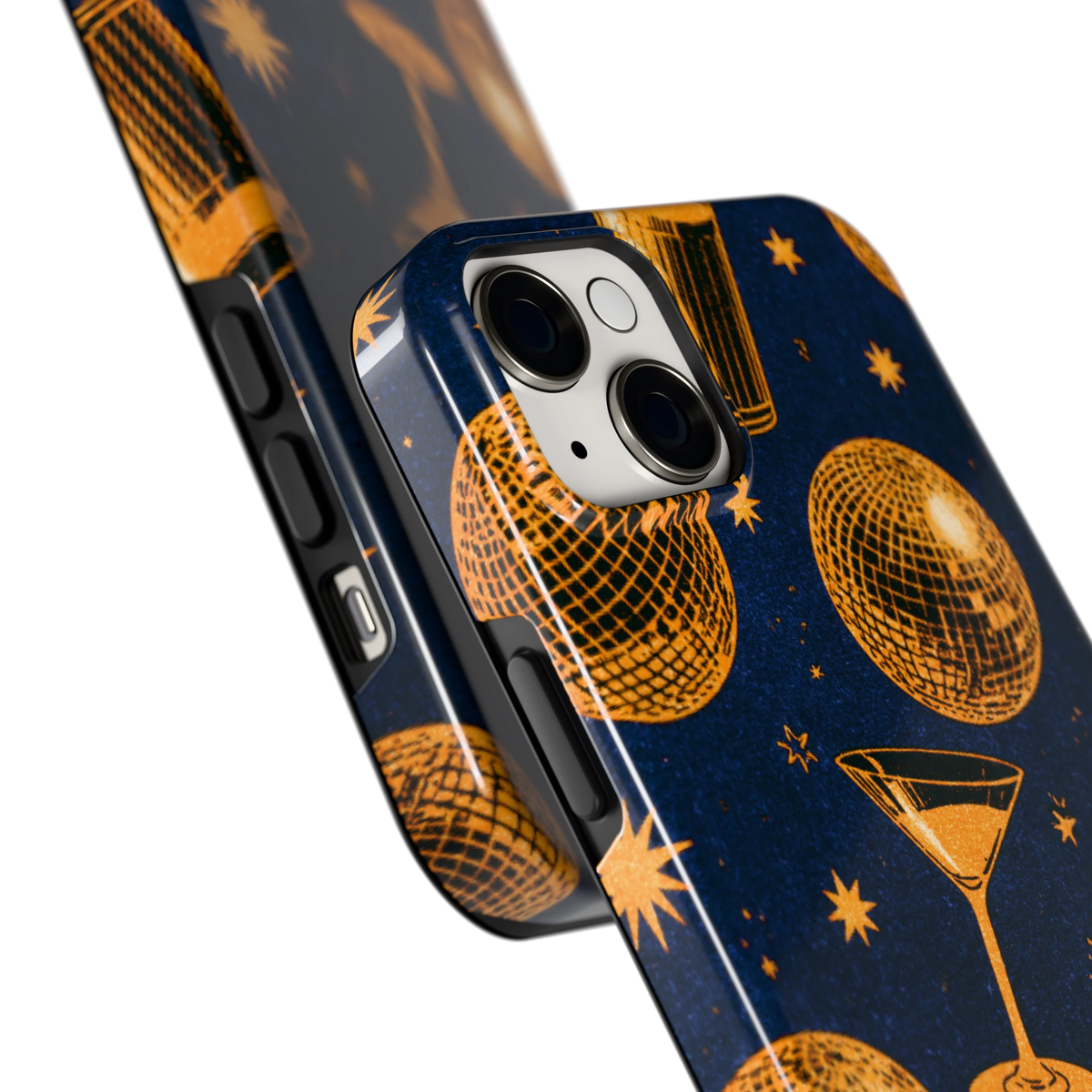 Disco Avond hoesje voor iPhone 14 Plus, close-up