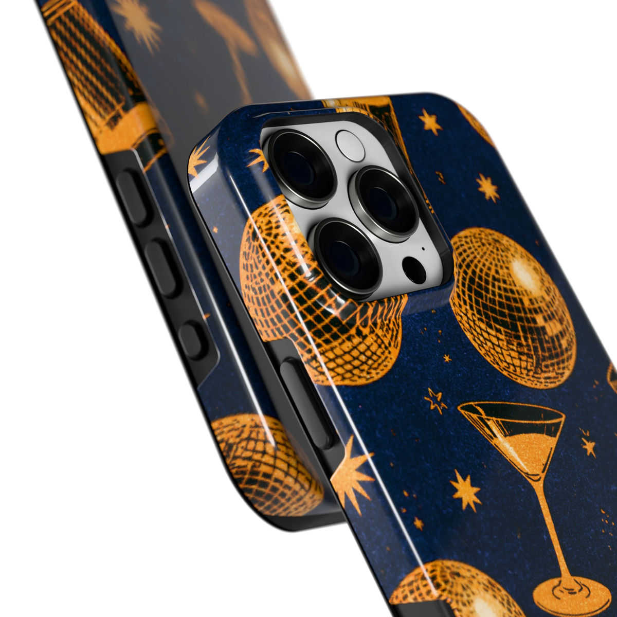 Disco Avond hoesje voor iPhone 16 Pro Max, close-up