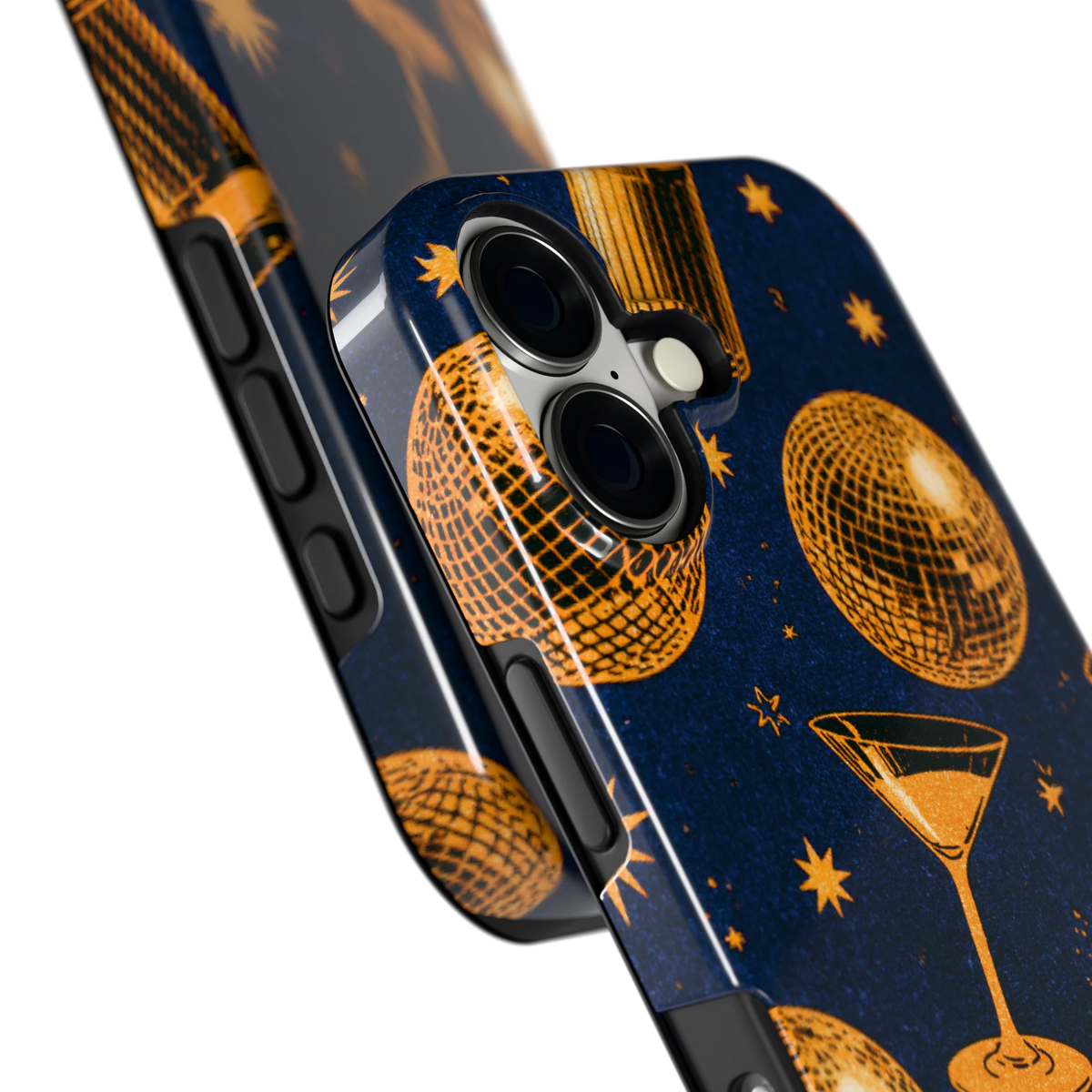 Disco Avond hoesje voor iPhone 17, close-up