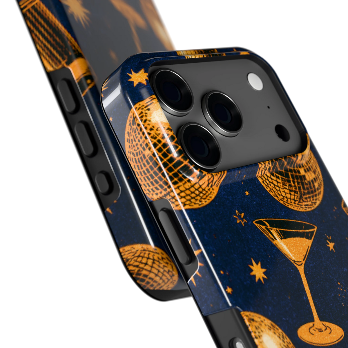 Disco Avond hoesje voor iPhone 17 Pro, close-up