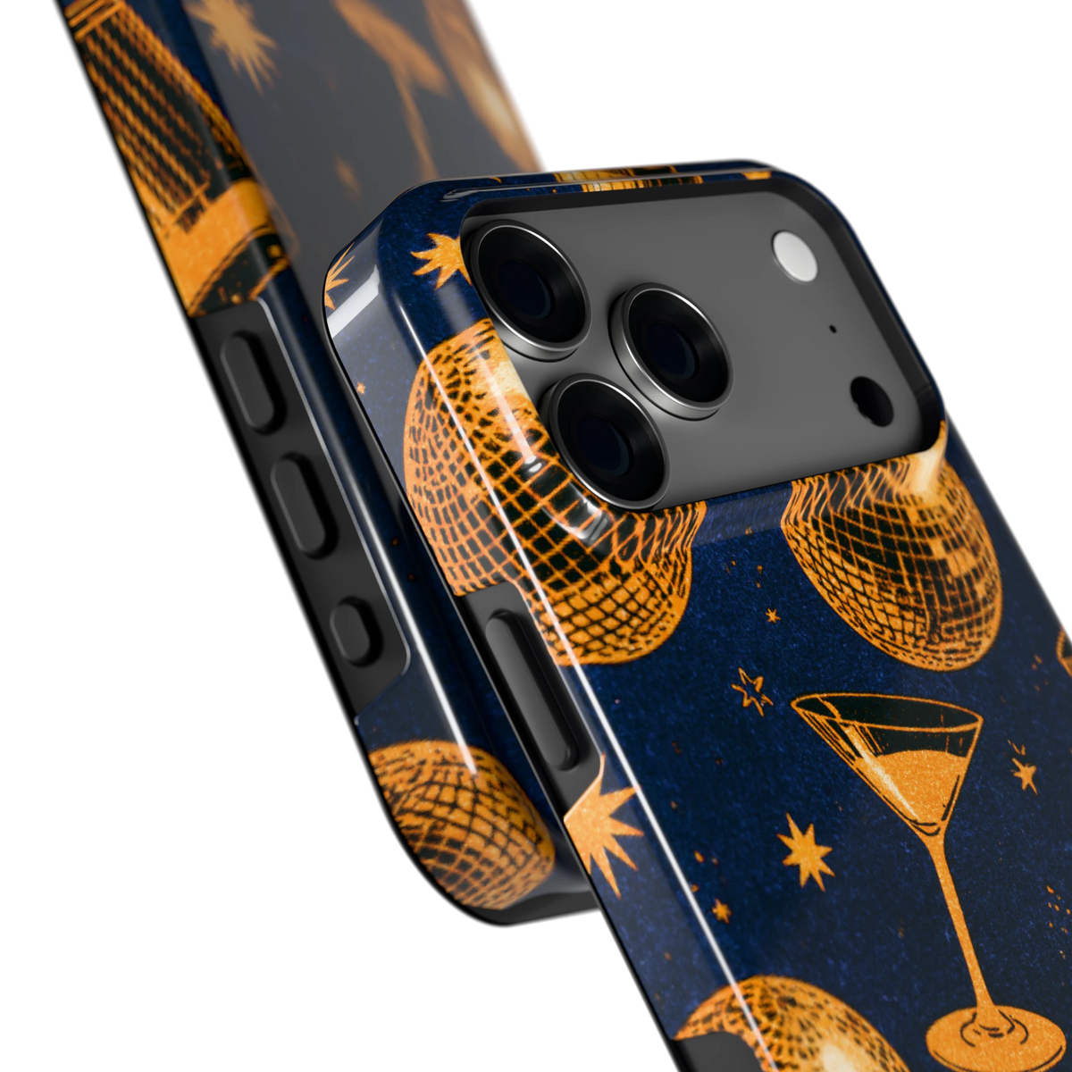 Disco Avond hoesje voor iPhone 18 Pro Max, close-up