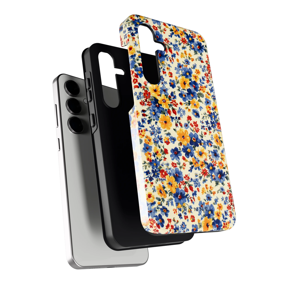 Bloemenweide hoesje voor Galaxy S24 FE, los van de telefoon