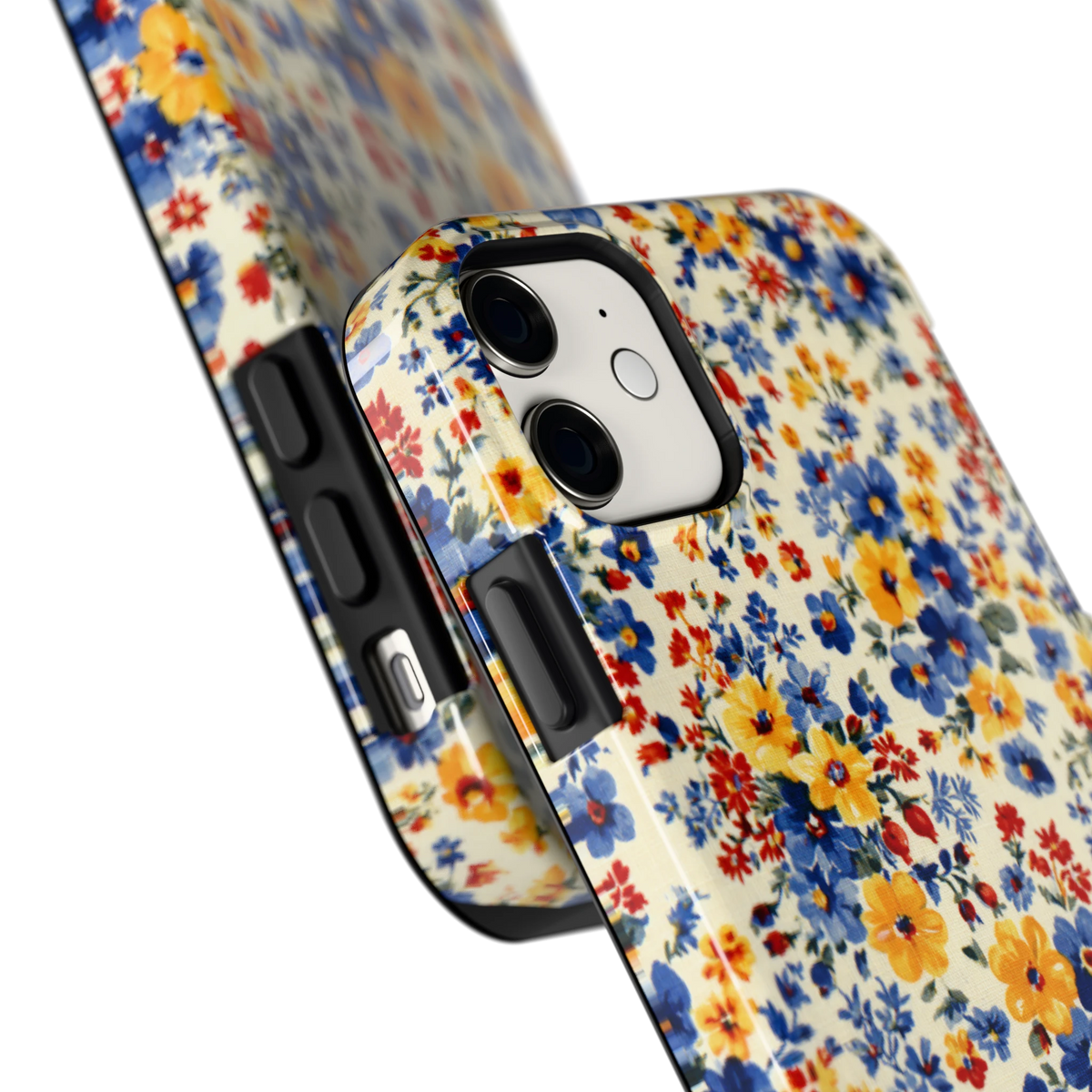 Bloemenweide hoesje voor iPhone 11, close-up