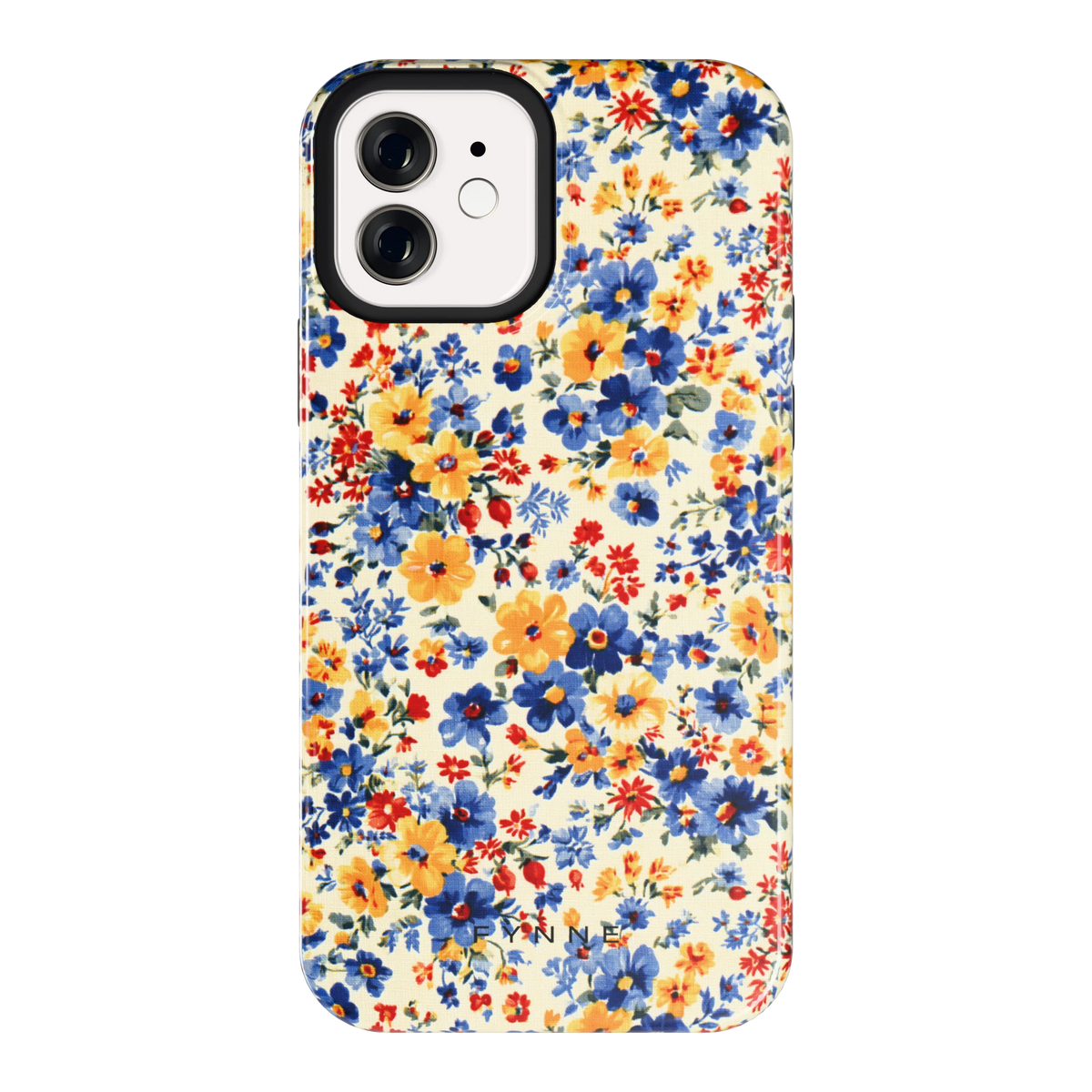 Bloemenweide hoesje voor iPhone 12, achterkant