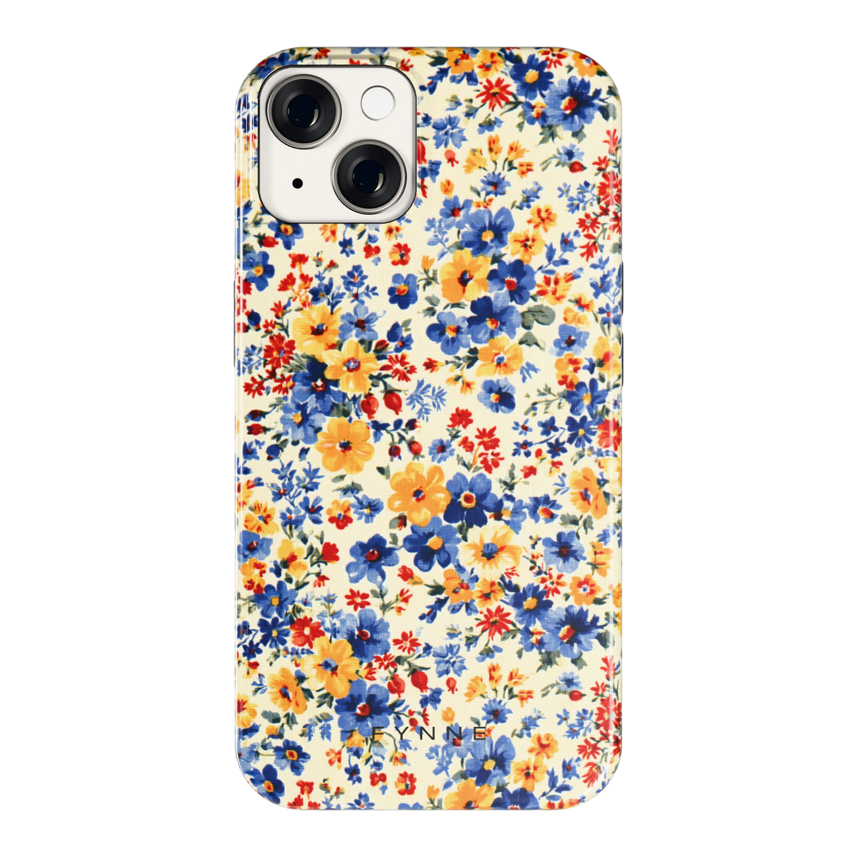 Bloemenweide hoesje voor iPhone 14, achterkant
