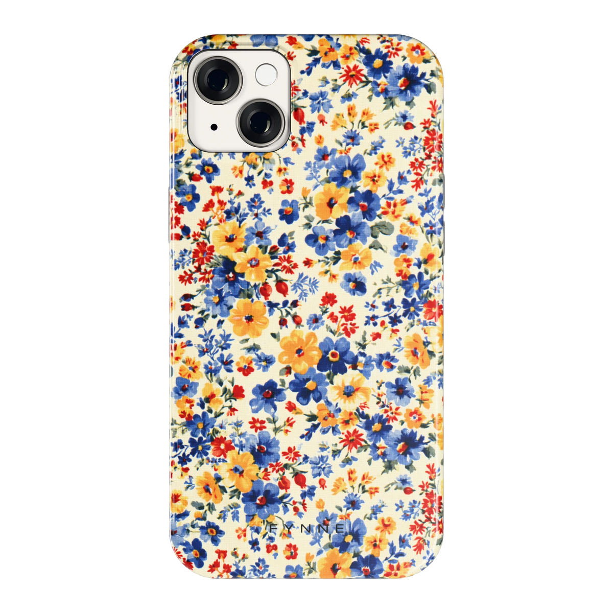 Bloemenweide hoesje voor iPhone 14 Plus, achterkant