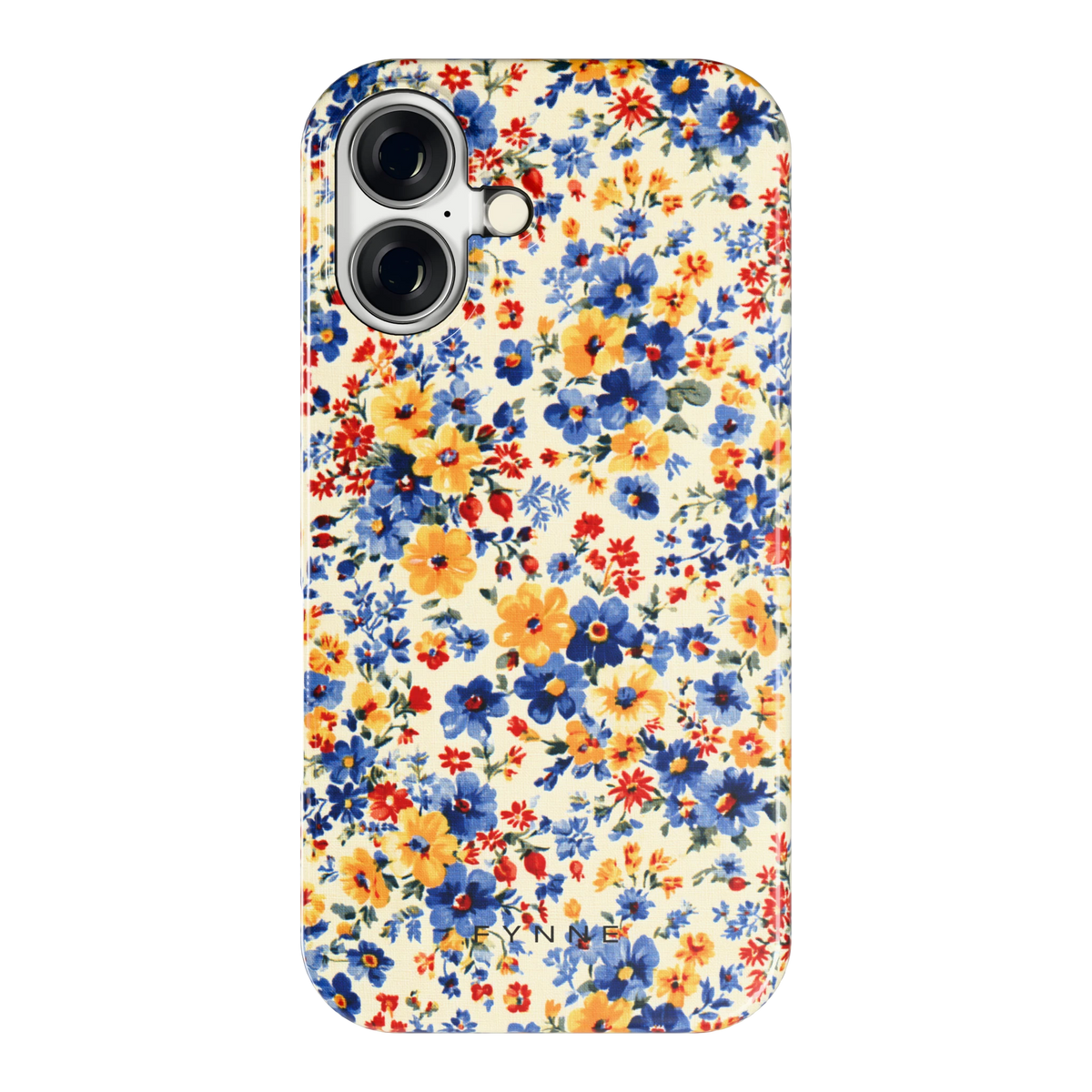 Bloemenweide hoesje voor iPhone 16, achterkant