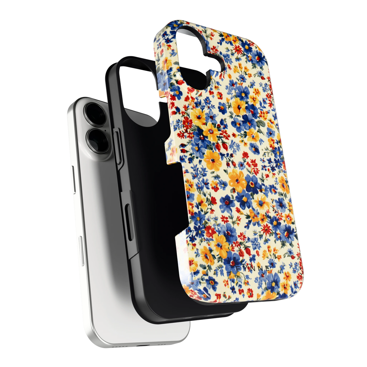 Bloemenweide hoesje voor iPhone 17, los van de telefoon