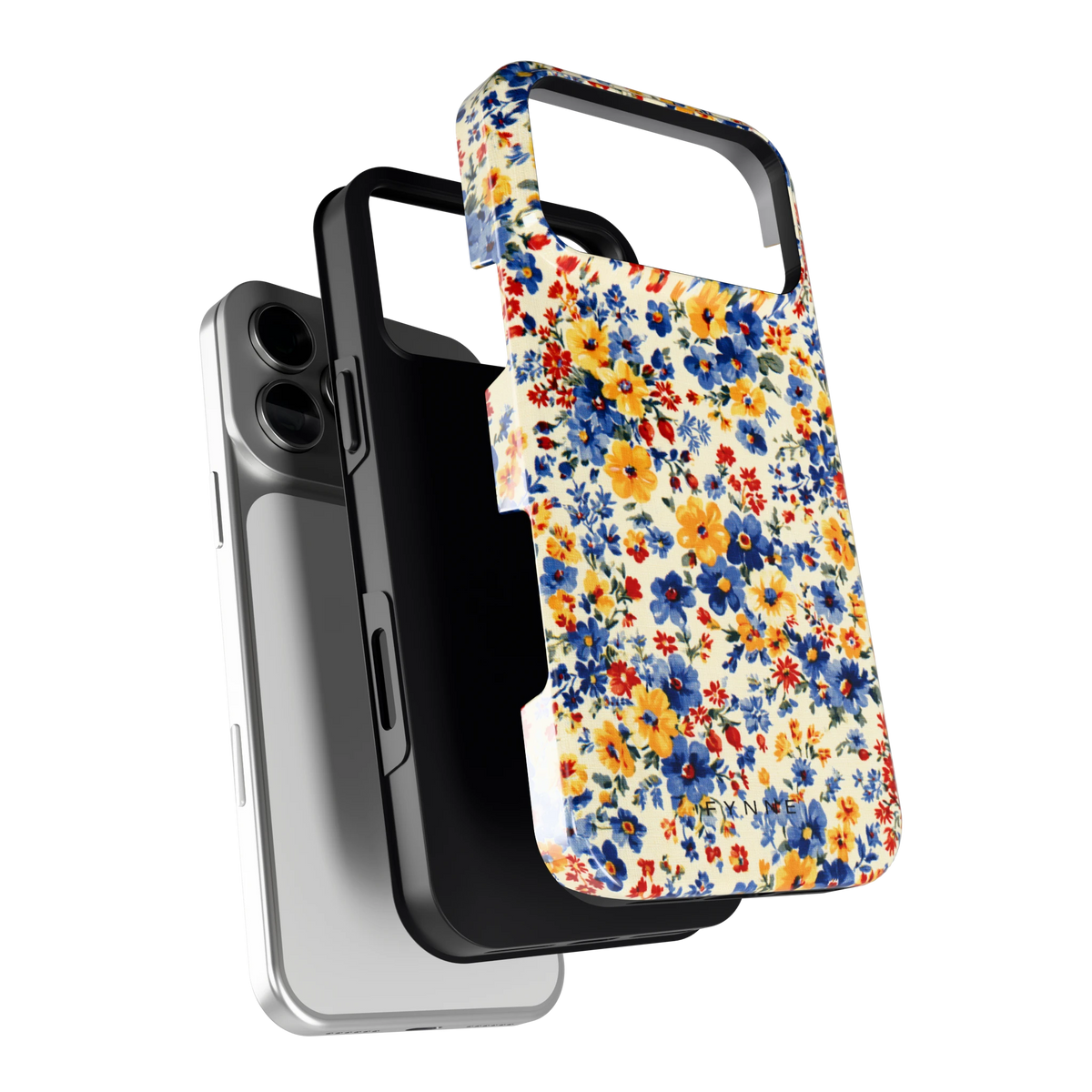 Bloemenweide hoesje voor iPhone 18 Pro Max, los van de telefoon