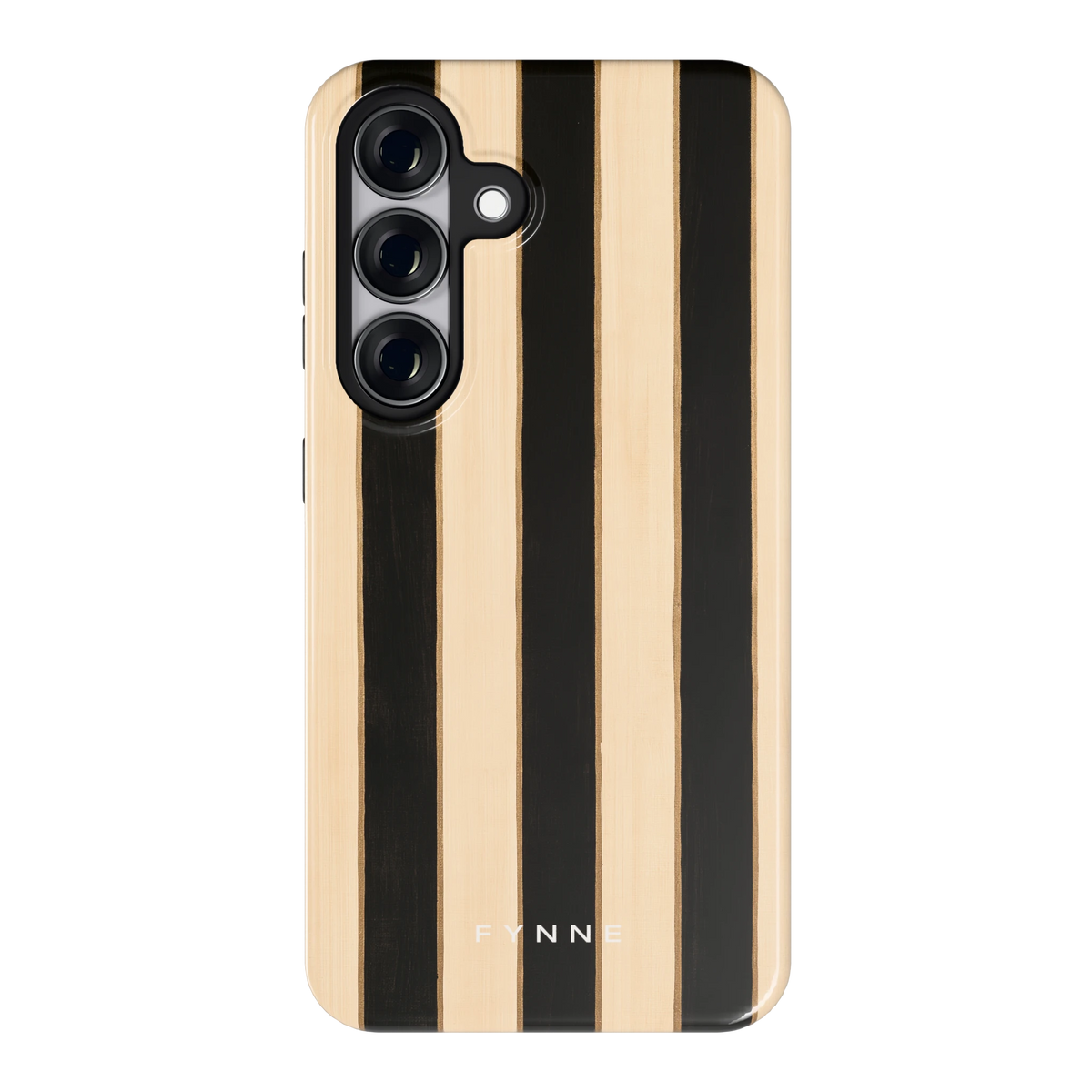 Ebbenhout Strepen hoesje voor Galaxy S25, achterkant