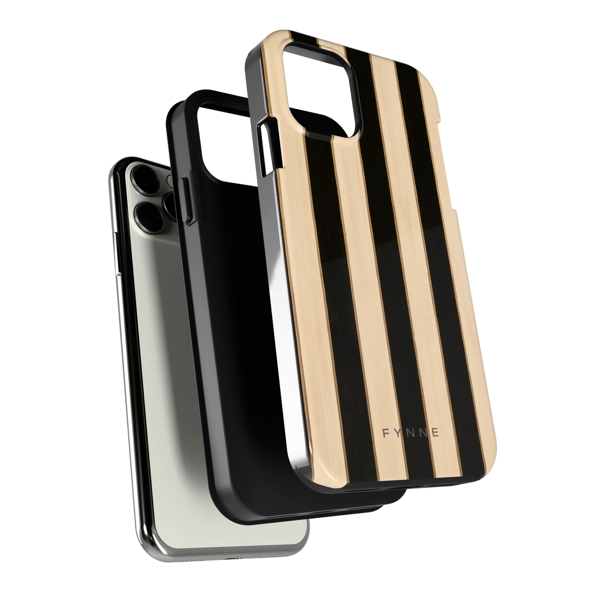 Ebbenhout Strepen hoesje voor iPhone 11 Pro, los van de telefoon