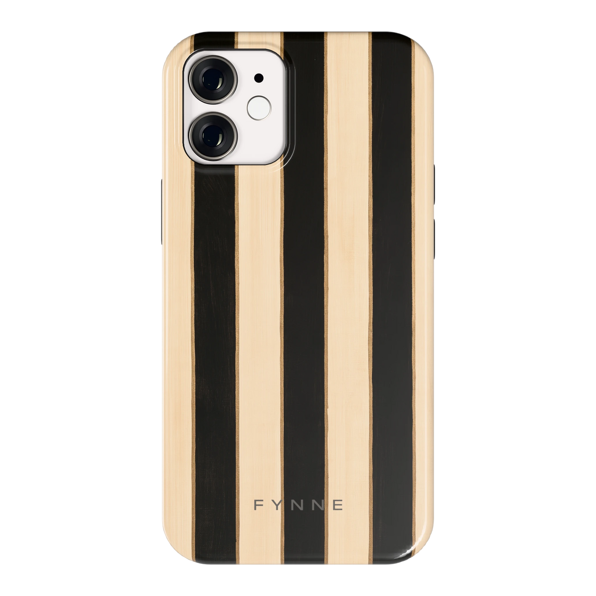 Ebbenhout Strepen hoesje voor iPhone 12 mini, achterkant