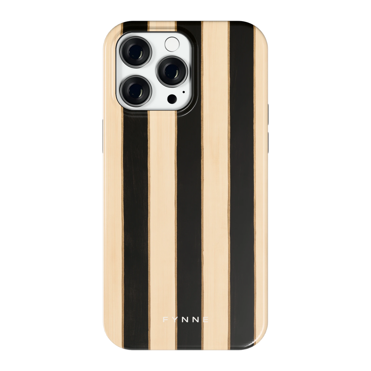 Ebbenhout Strepen hoesje voor iPhone 14 Pro Max, achterkant