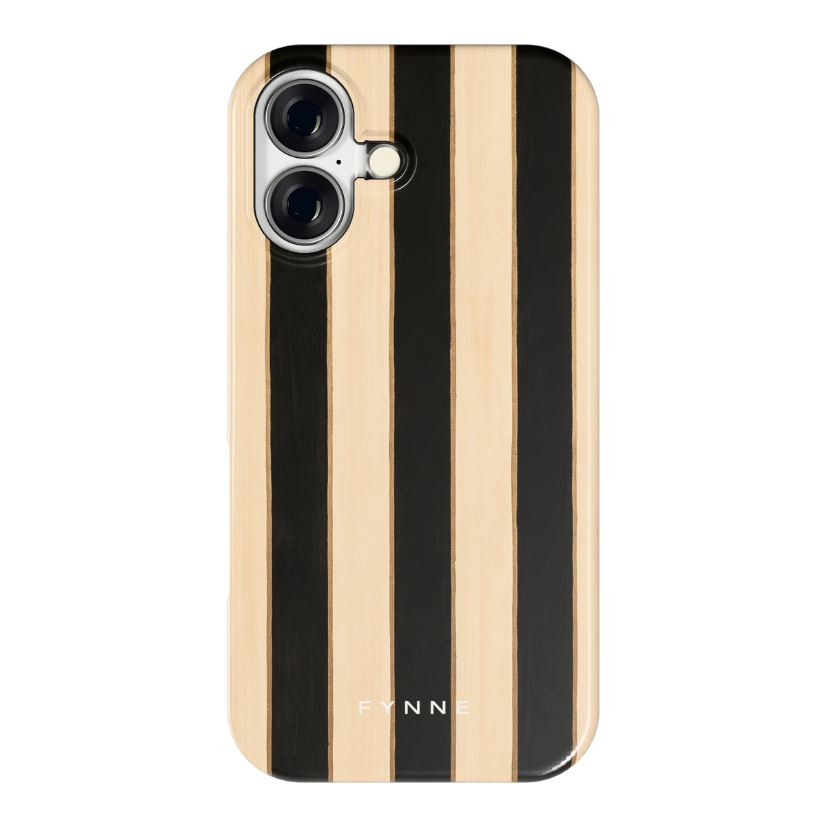 Ebbenhout Strepen hoesje voor iPhone 16, achterkant