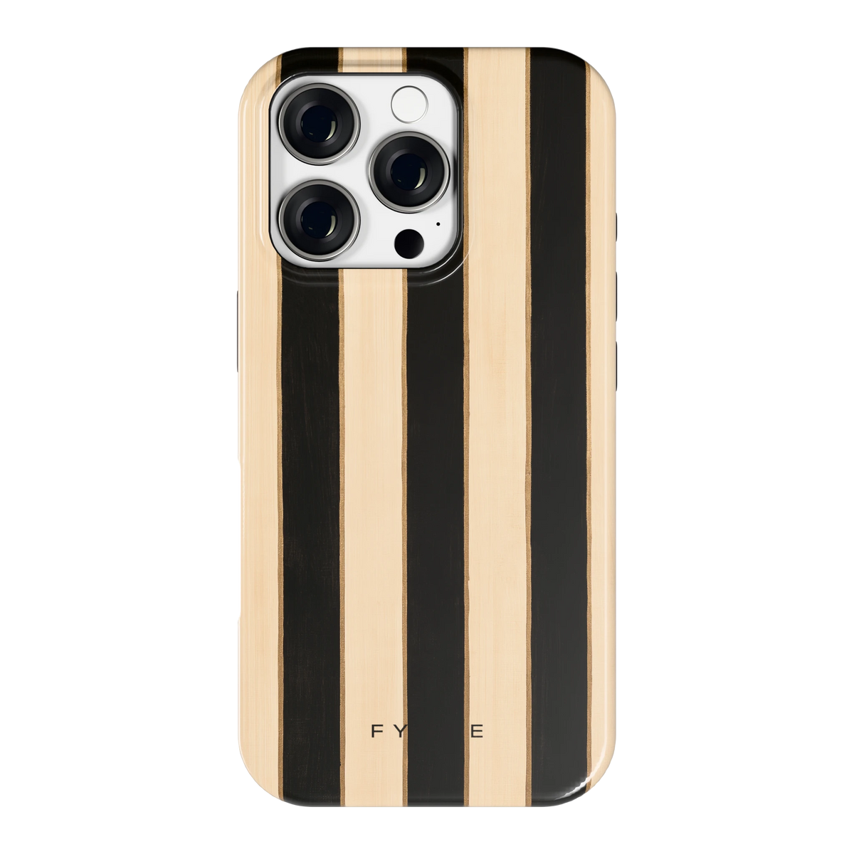 Ebbenhout Strepen hoesje voor iPhone 16 Pro, achterkant
