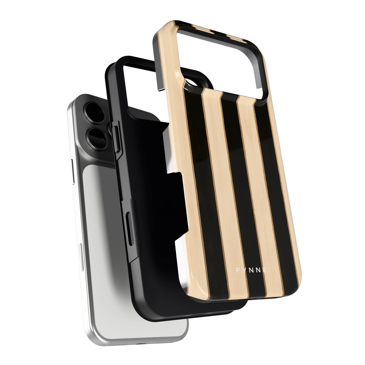 Ebbenhout Strepen hoesje voor iPhone 17 Pro Max, los van de telefoon