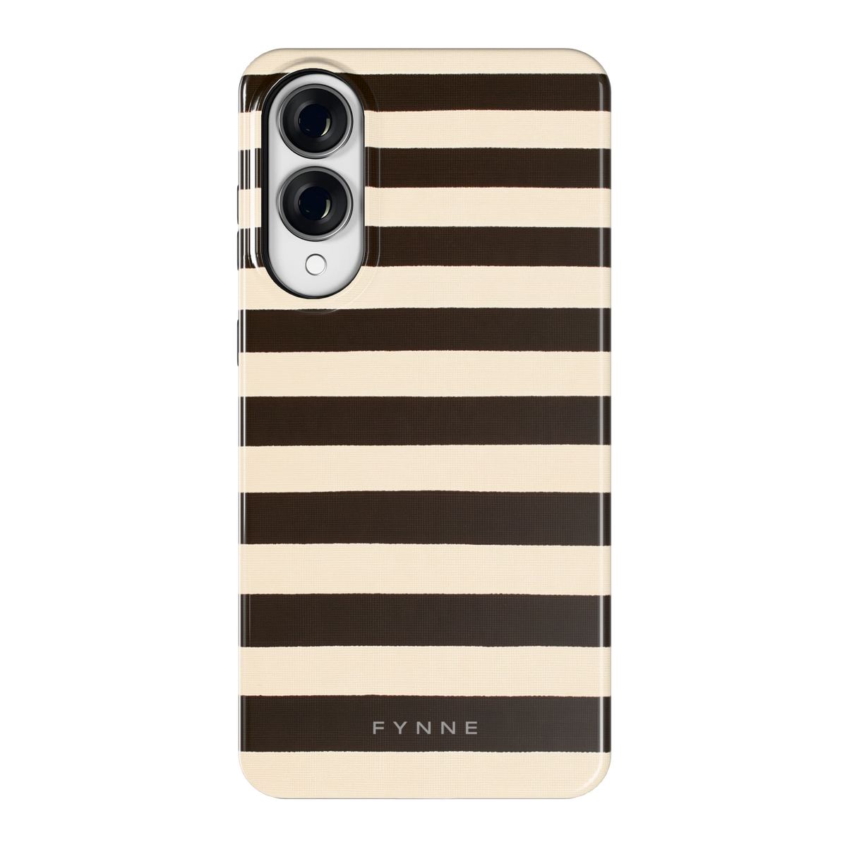 Espresso Streepjes hoesje voor Galaxy S25 Edge, achterkant