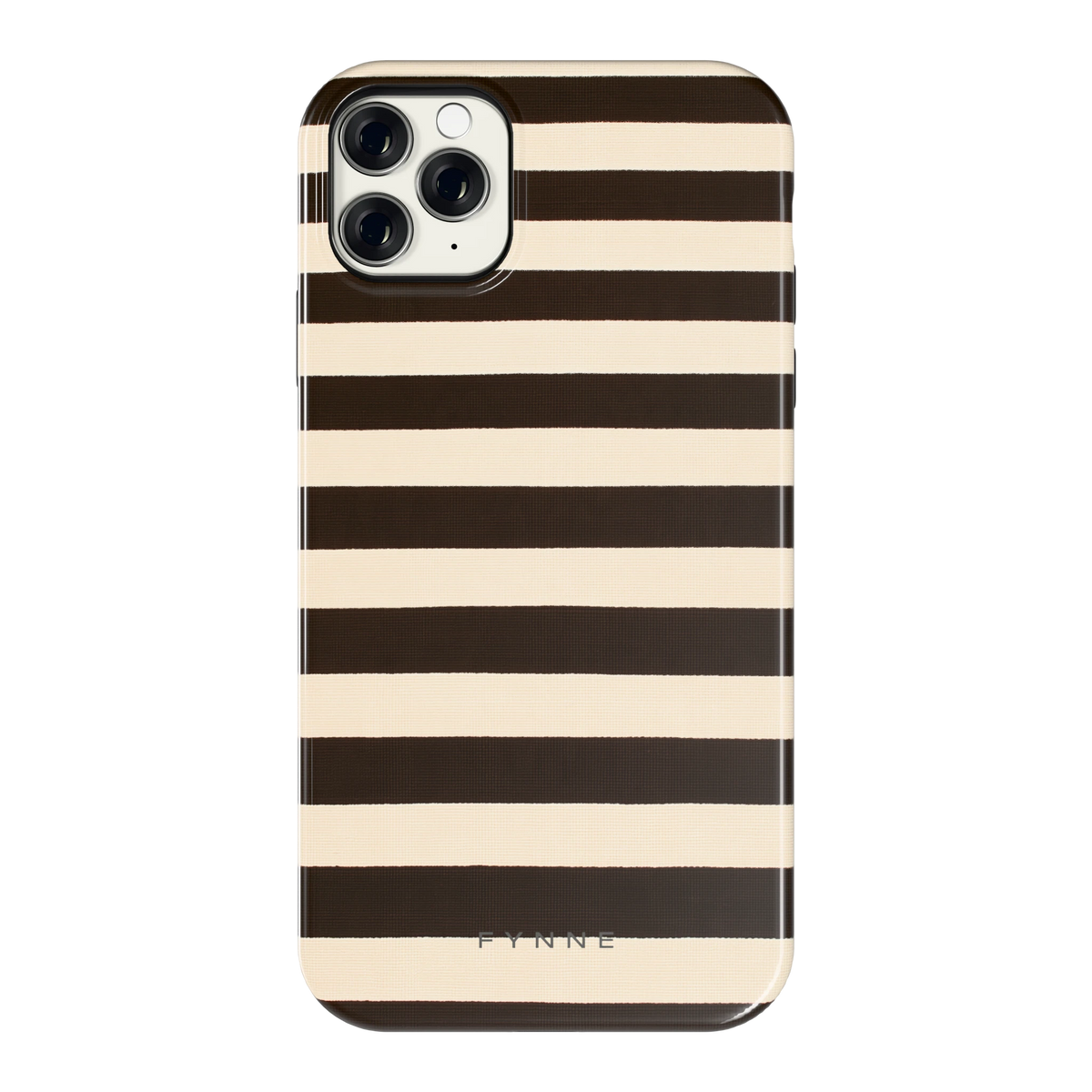 Espresso Streepjes hoesje voor iPhone 11 Pro Max, achterkant