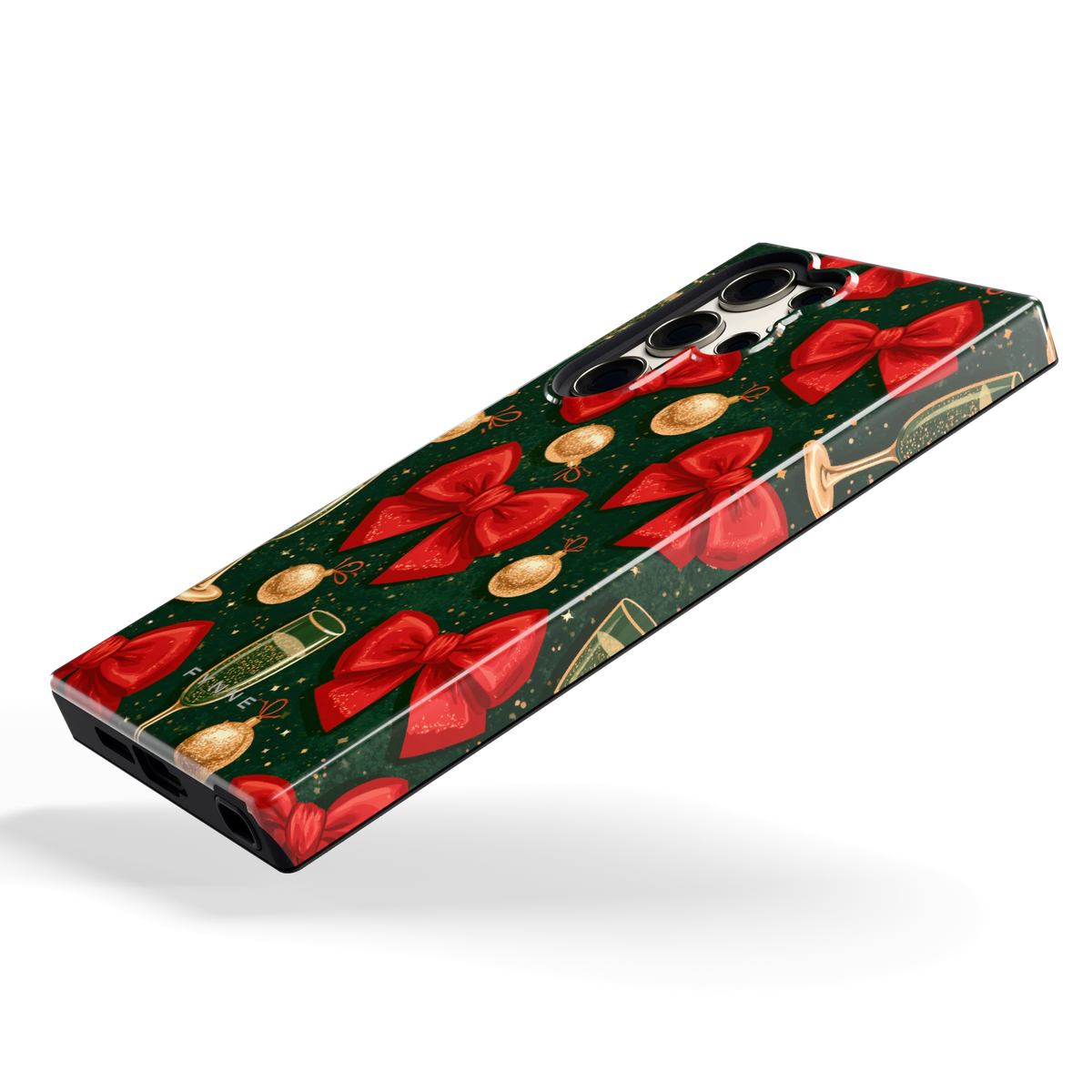 Strikken en bubbels hoesje voor Galaxy S23 Ultra, schuin