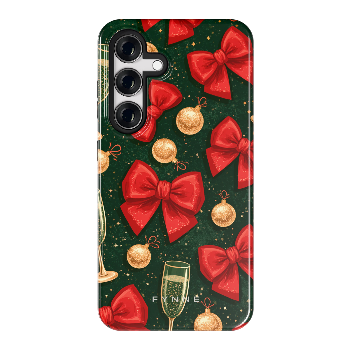 Strikken en bubbels hoesje voor Galaxy S24, achterkant