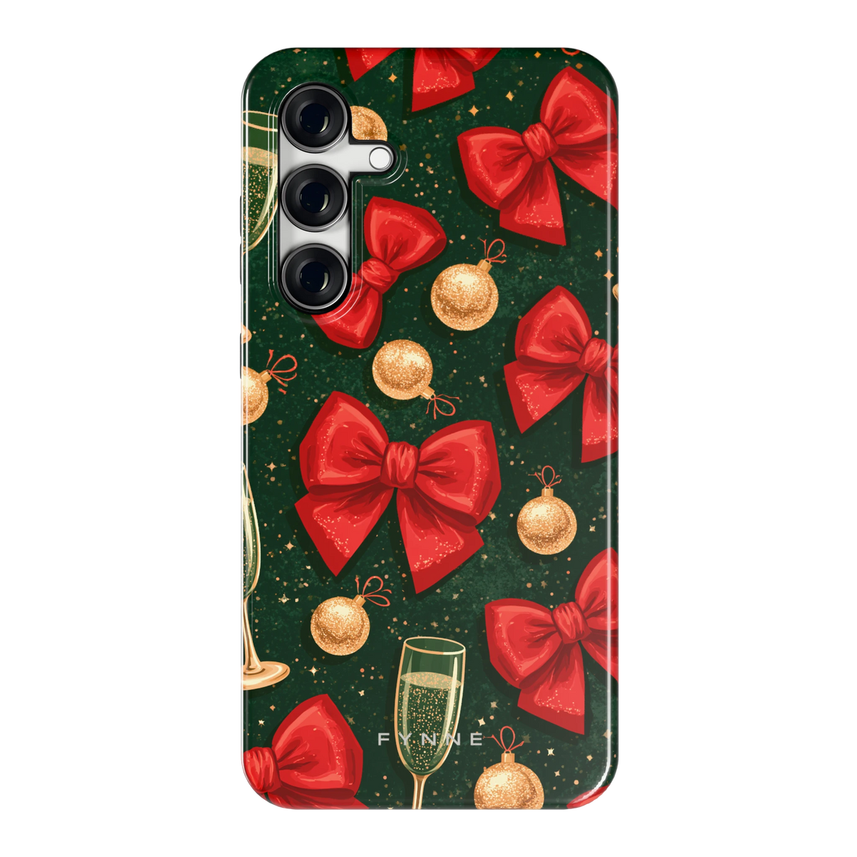 Strikken en bubbels hoesje voor Galaxy S24 FE, achterkant