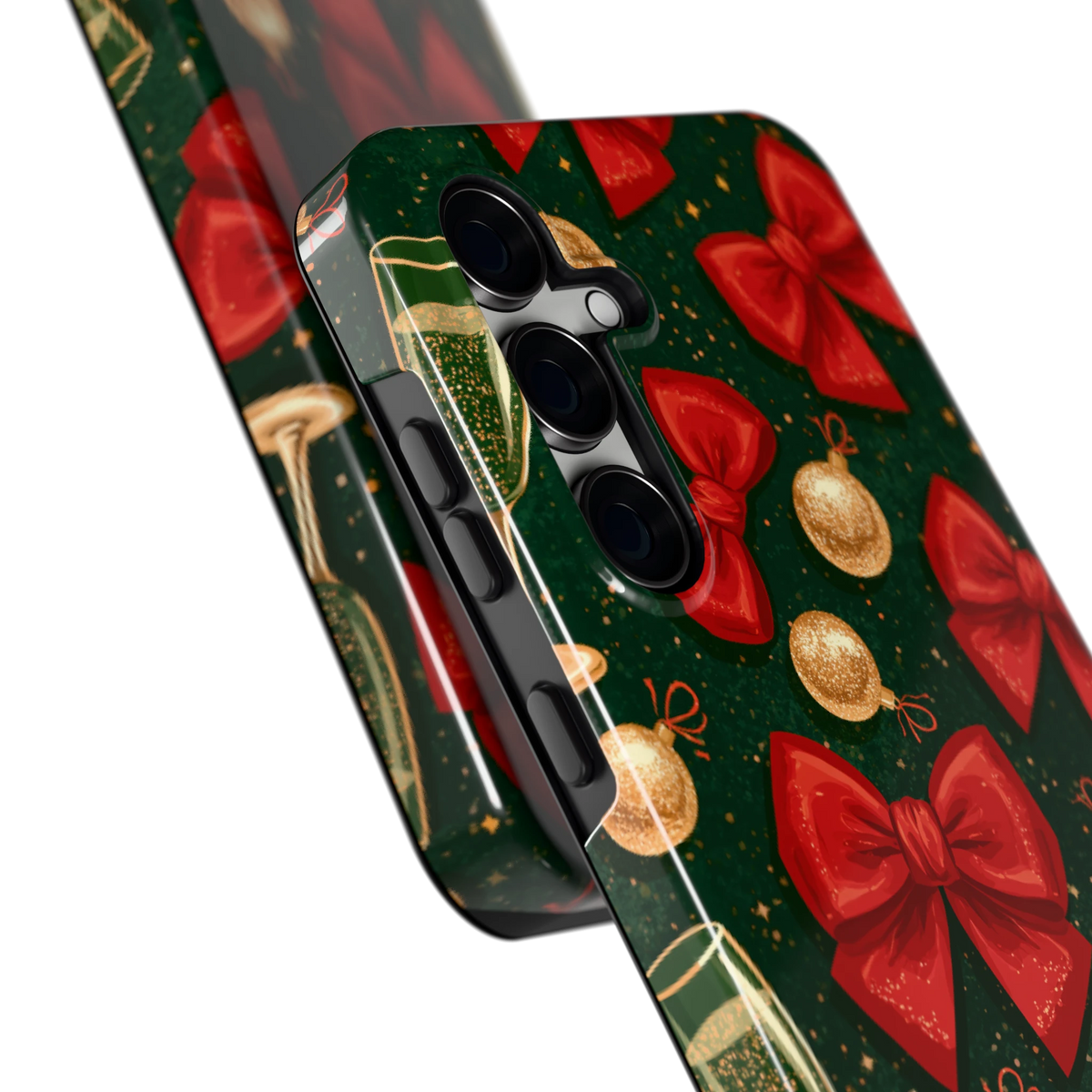 Strikken en bubbels hoesje voor Galaxy S24 FE, close-up