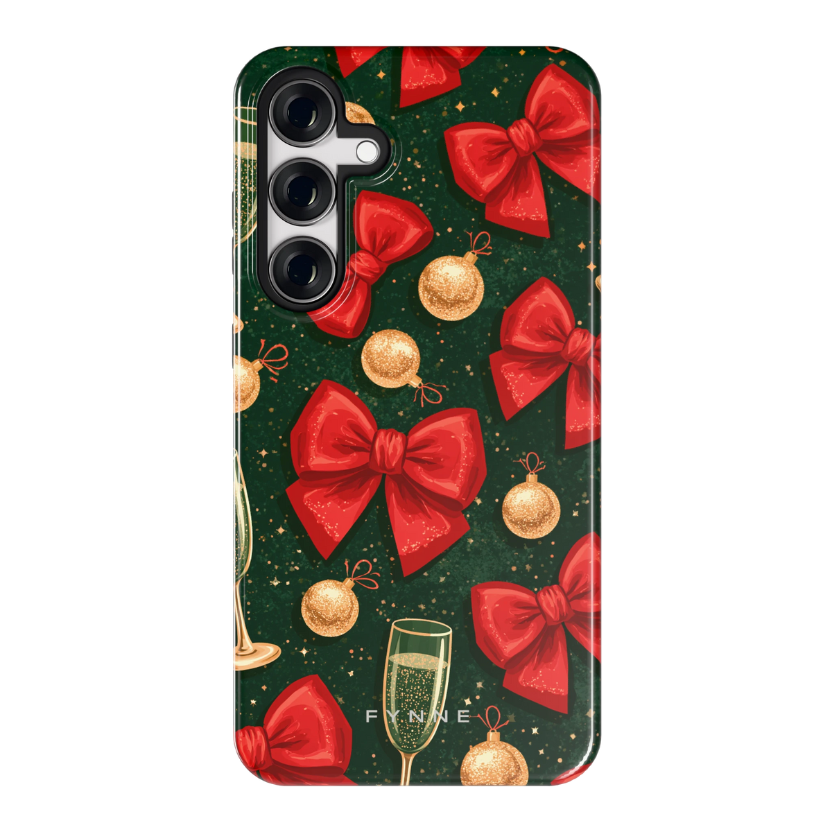 Strikken en bubbels hoesje voor Galaxy S24+, achterkant