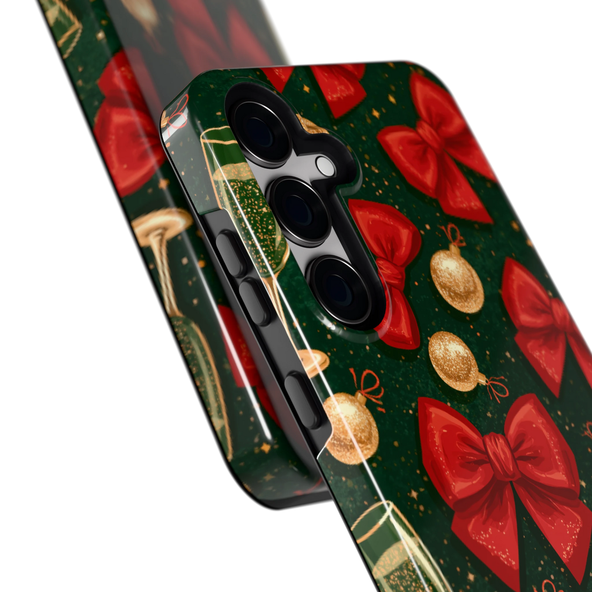 Strikken en bubbels hoesje voor Galaxy S24+, close-up