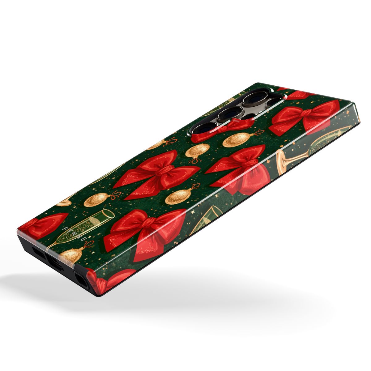 Strikken en bubbels hoesje voor Galaxy S24 Ultra, schuin