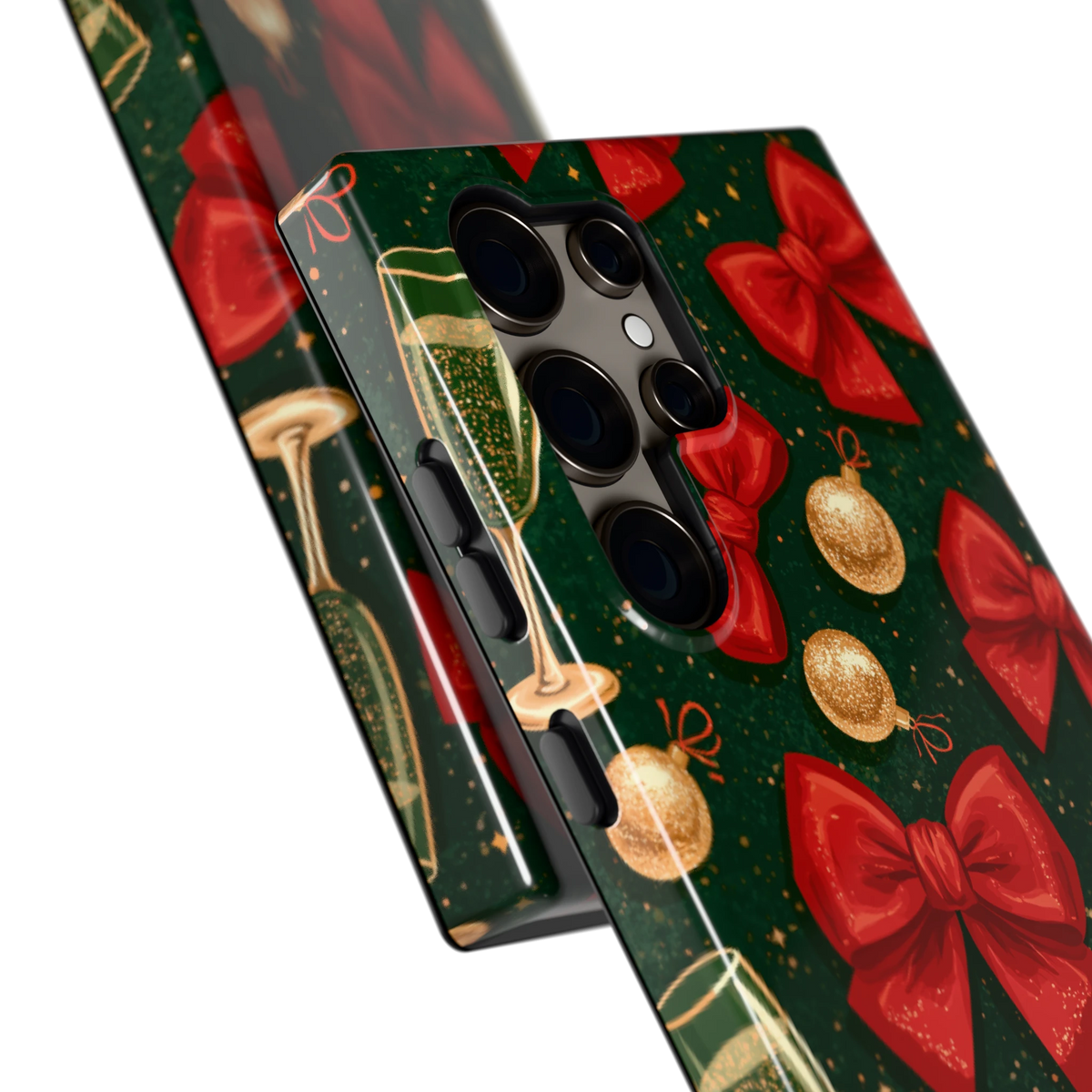 Strikken en bubbels hoesje voor Galaxy S24 Ultra, close-up