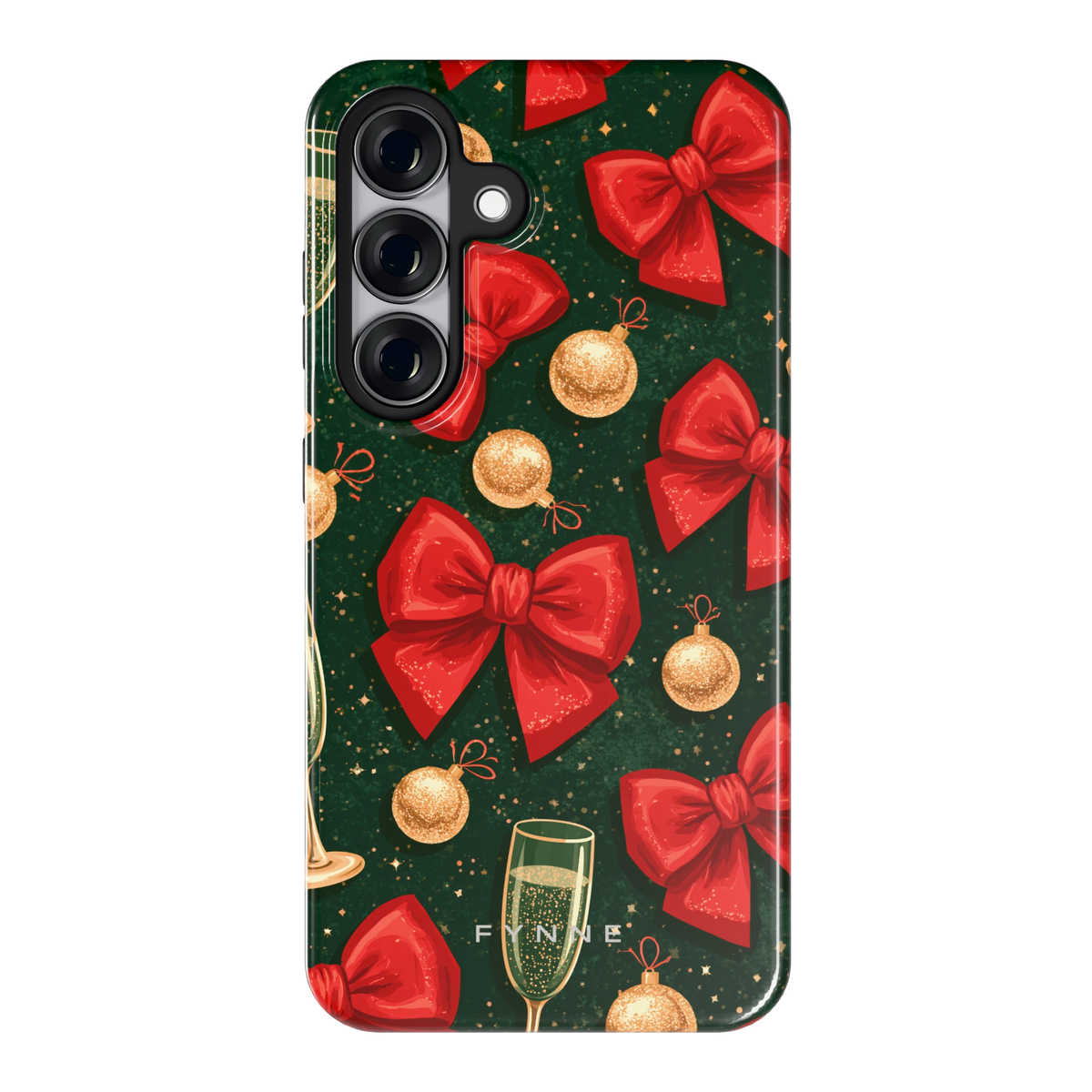 Strikken en bubbels hoesje voor Galaxy S25, achterkant