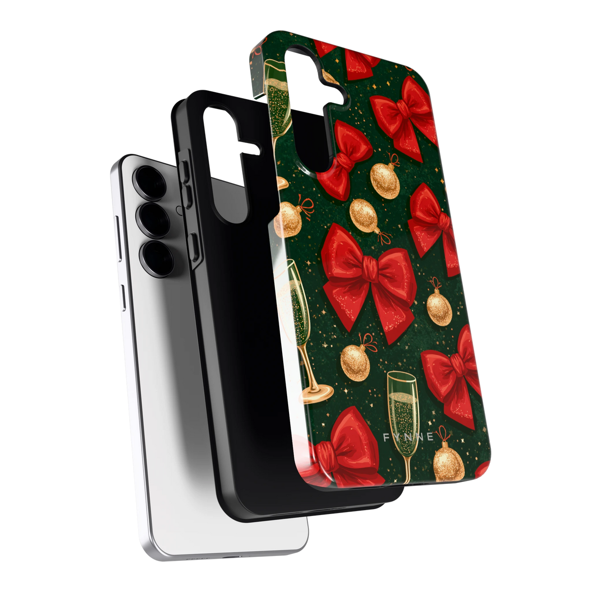 Strikken en bubbels hoesje voor Galaxy S25 FE, los van de telefoon