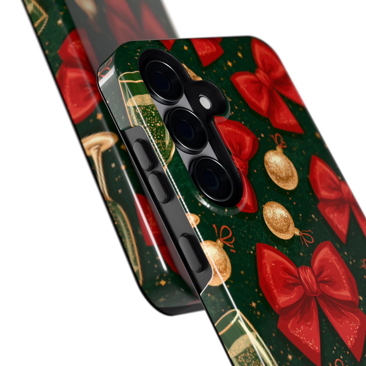 Strikken en bubbels hoesje voor Galaxy S25, close-up