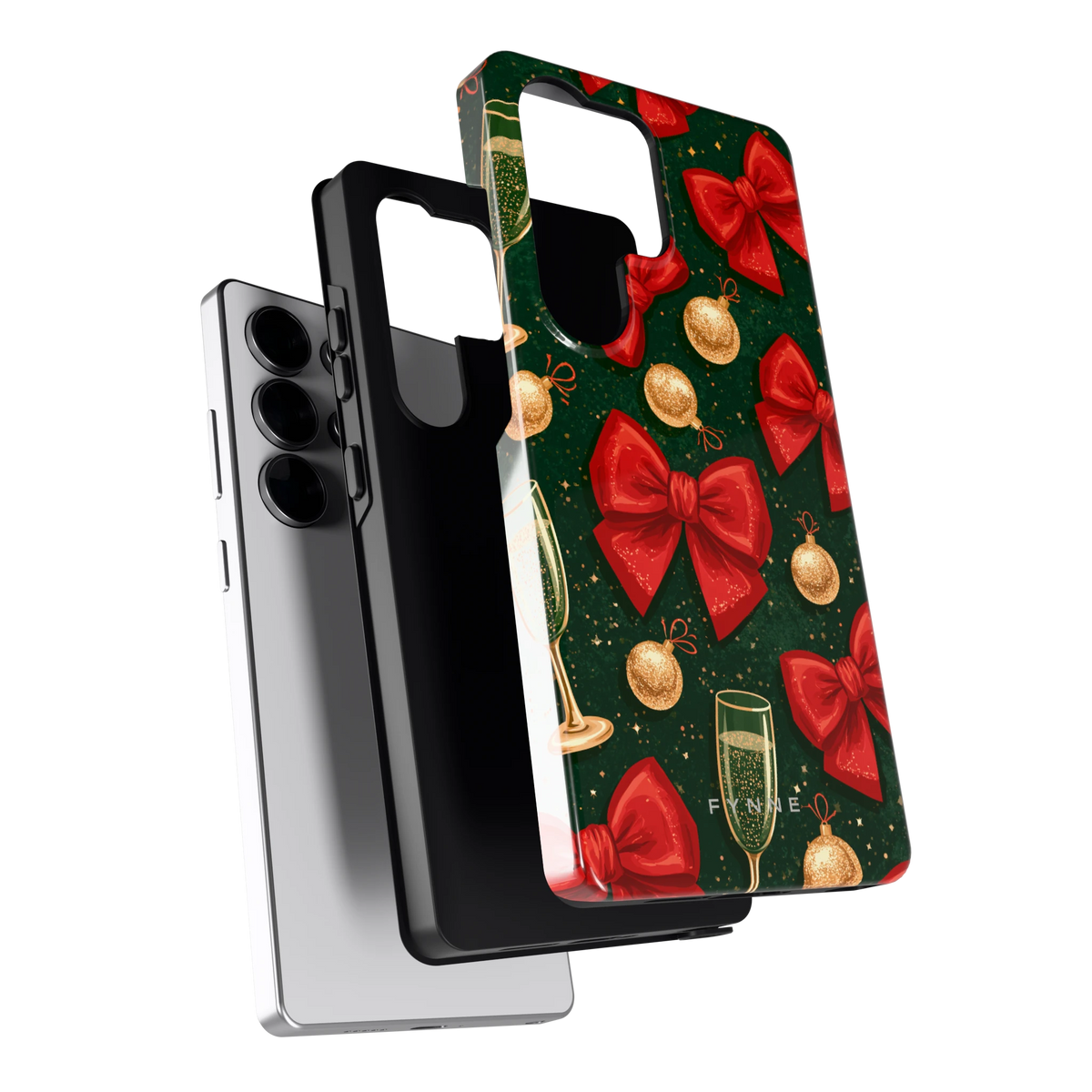 Strikken en bubbels hoesje voor Galaxy S25 Ultra, los van de telefoon