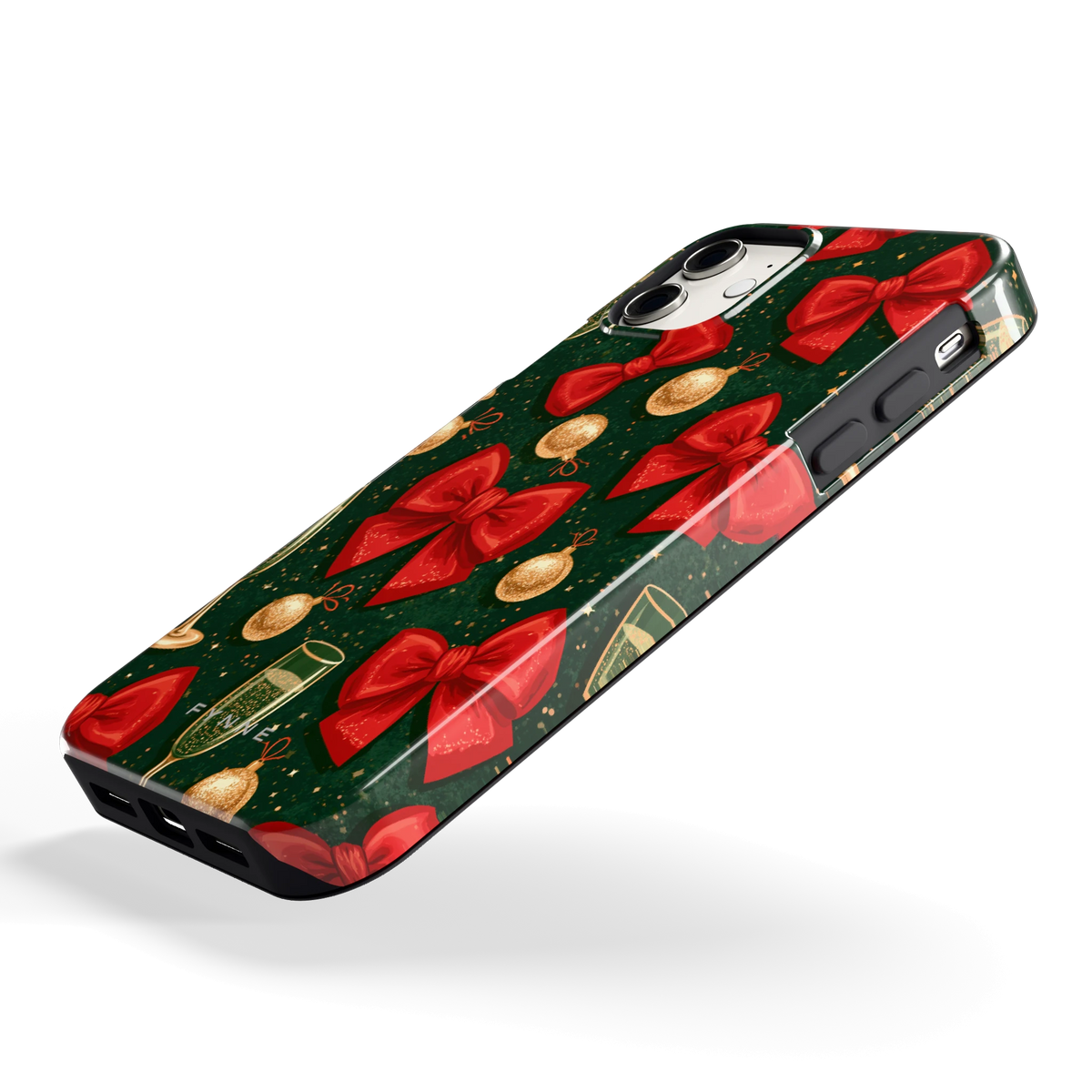 Strikken en bubbels hoesje voor iPhone 11, schuin
