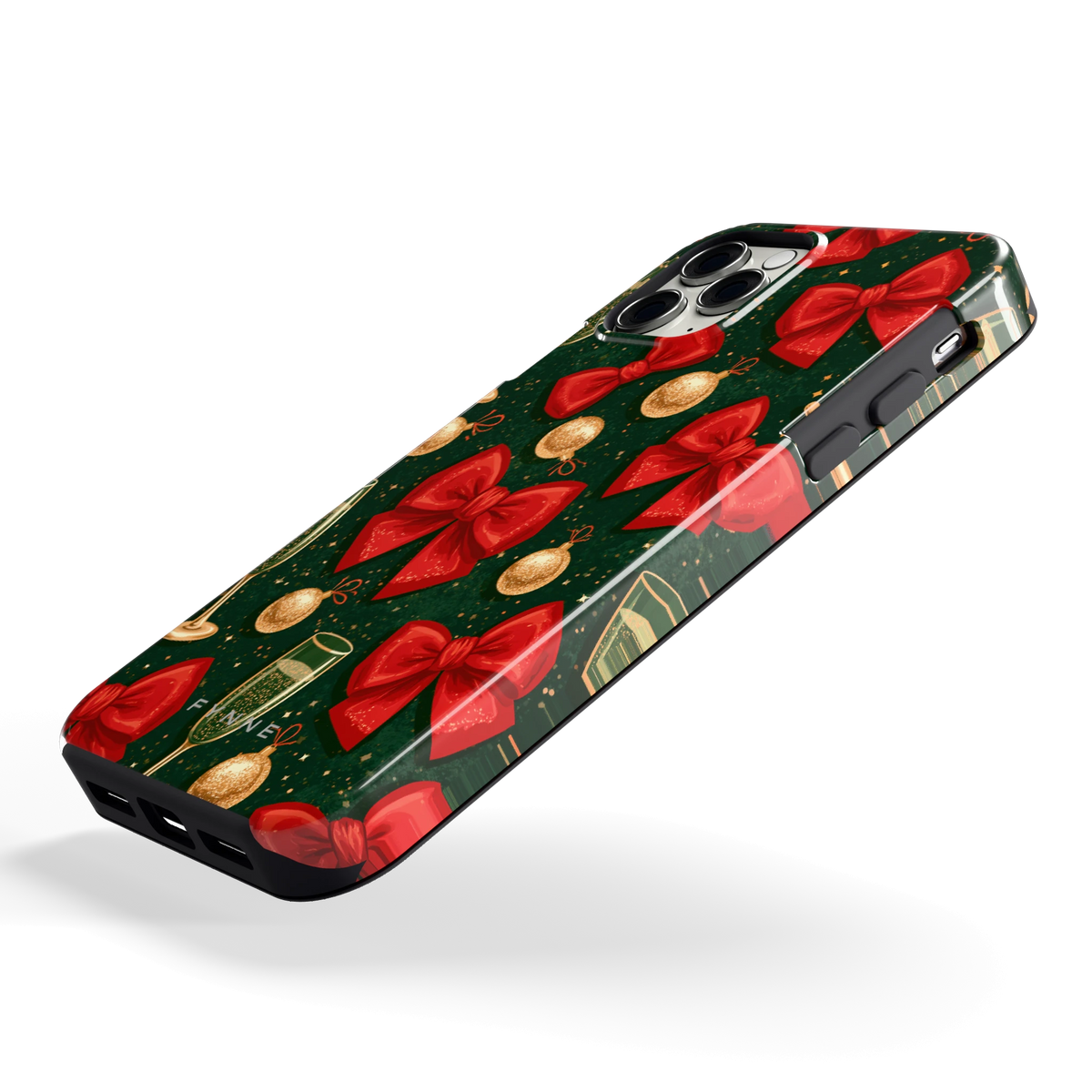 Strikken en bubbels hoesje voor iPhone 11 Pro, schuin
