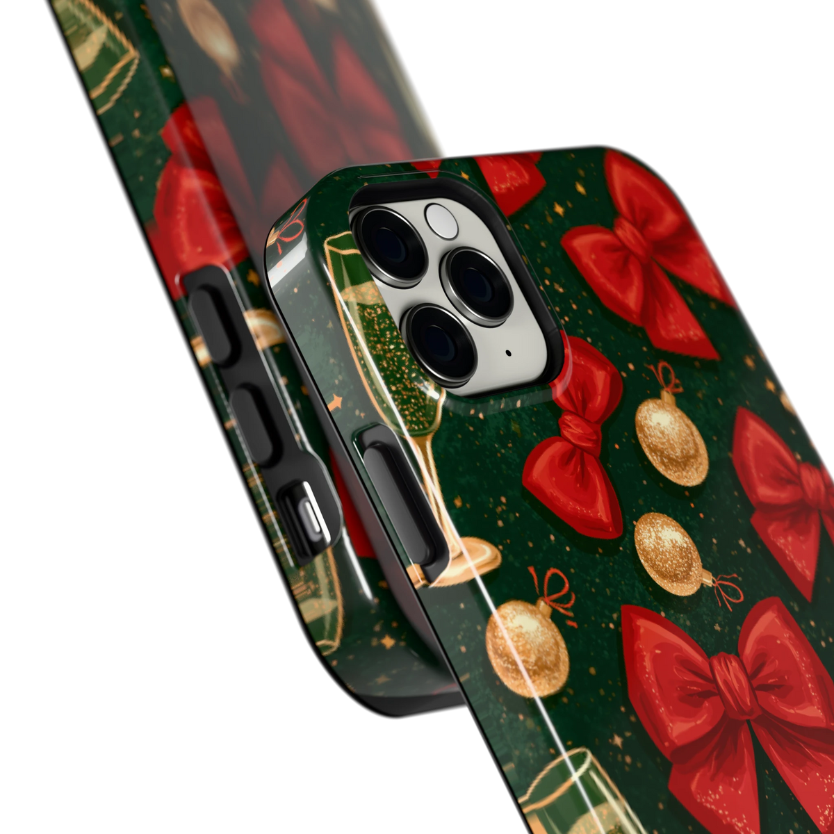 Strikken en bubbels hoesje voor iPhone 11 Pro Max, close-up