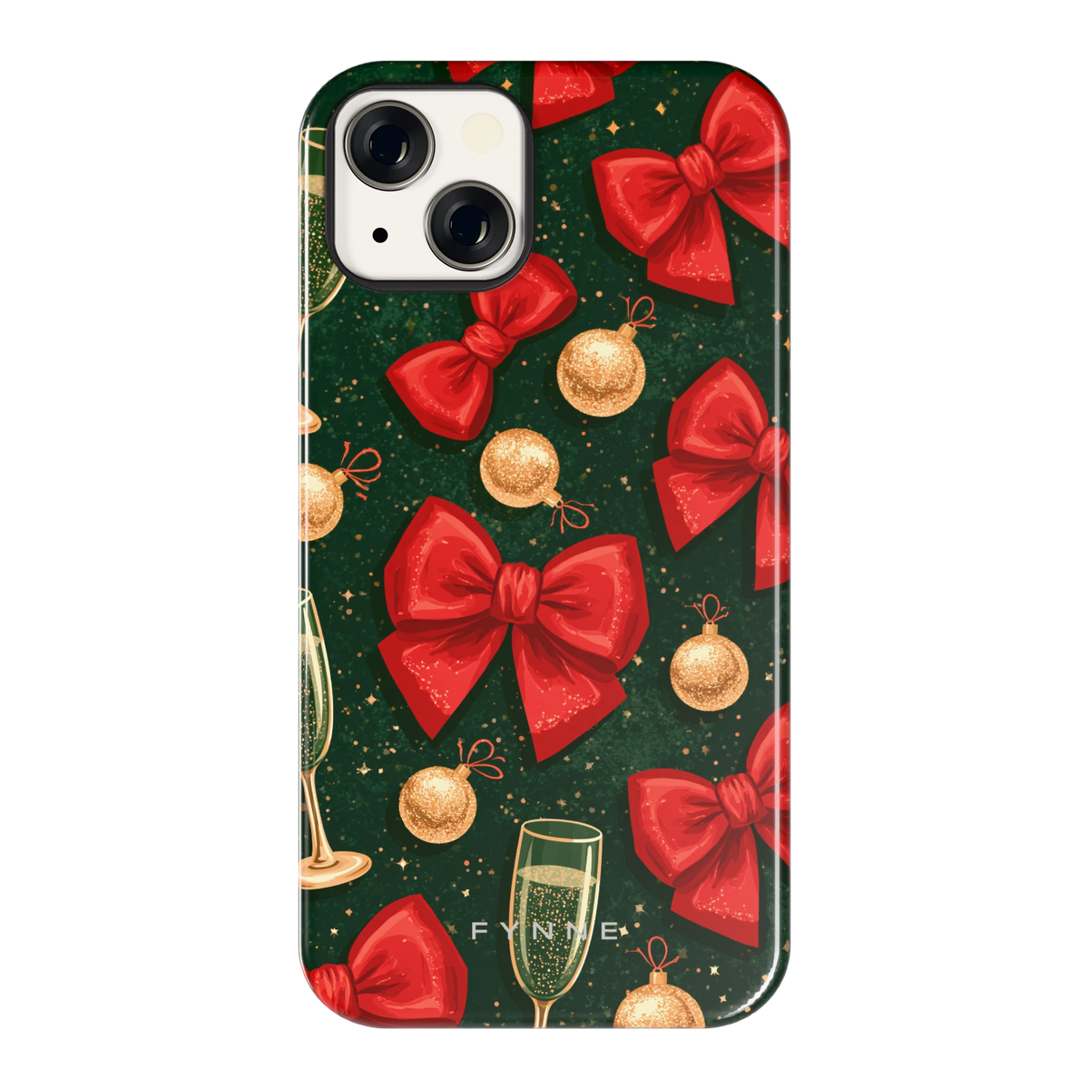 Strikken en bubbels hoesje voor iPhone 13, achterkant