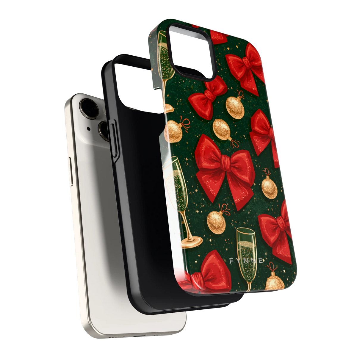 Strikken en bubbels hoesje voor iPhone 13, los van de telefoon