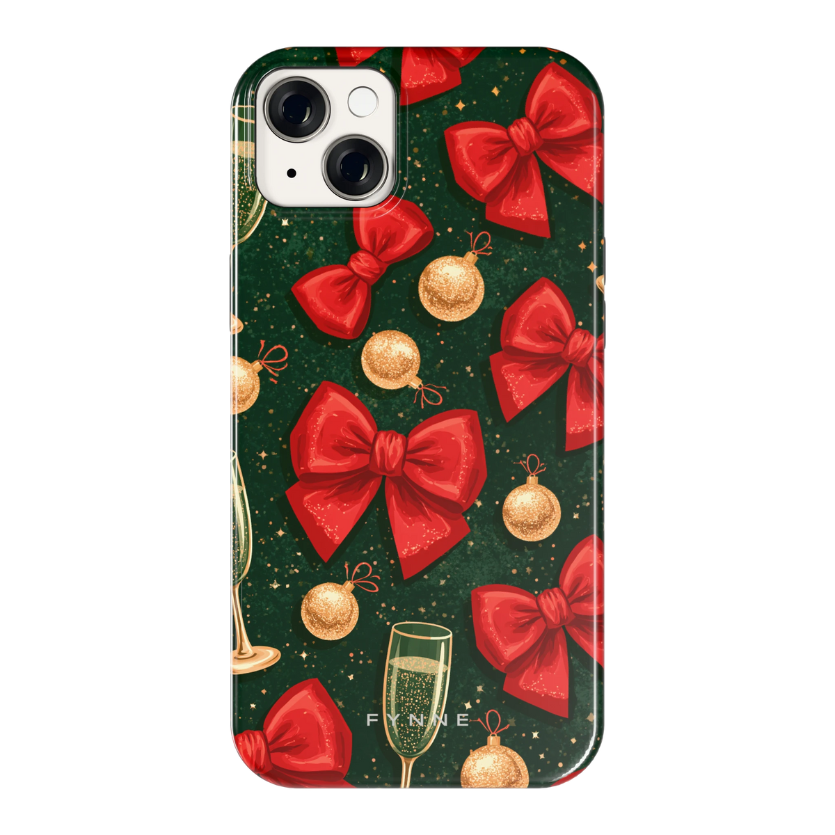 Strikken en bubbels hoesje voor iPhone 14 Plus, achterkant