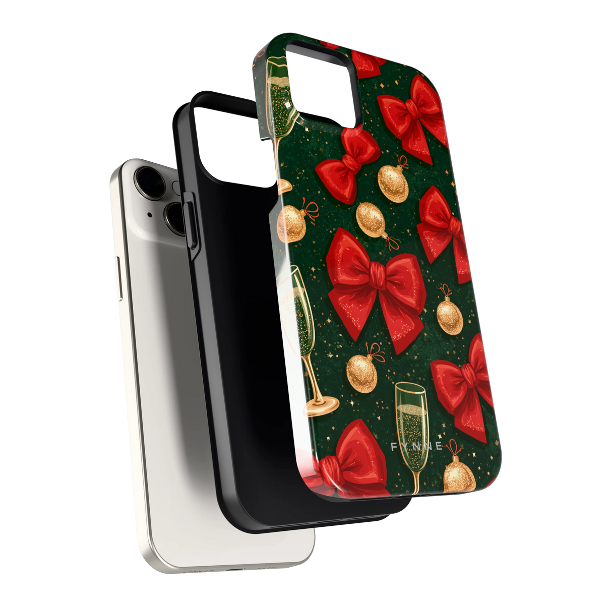 Strikken en bubbels hoesje voor iPhone 14 Plus, los van de telefoon